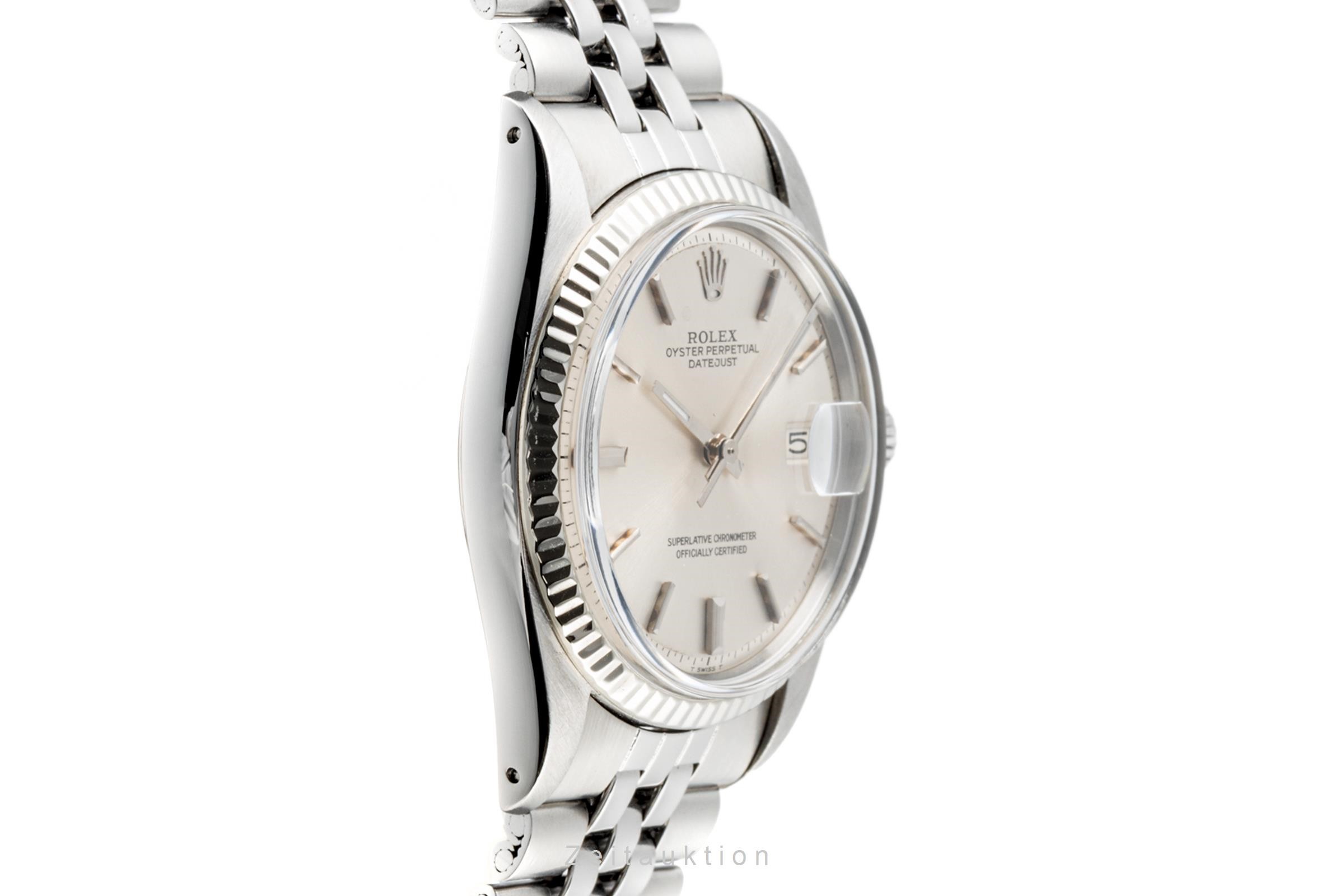 Rolex Datejust Stahl / Weissgold Automatik Kal. 1570 Ref. 1601  | Zeitauktion