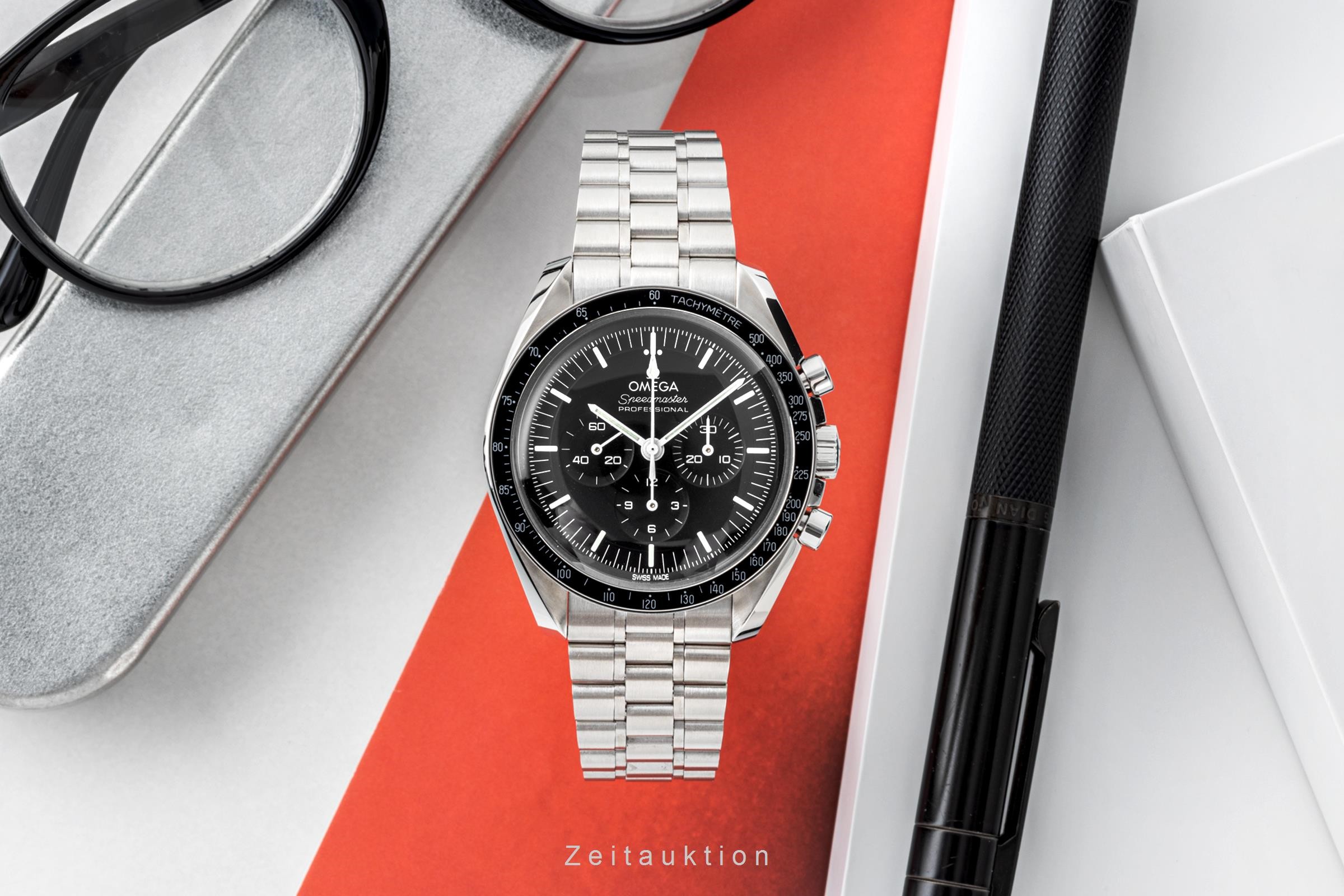 Omega Speedmaster Chronograph Stahl Handaufzug Ref. 310.30.42.50  