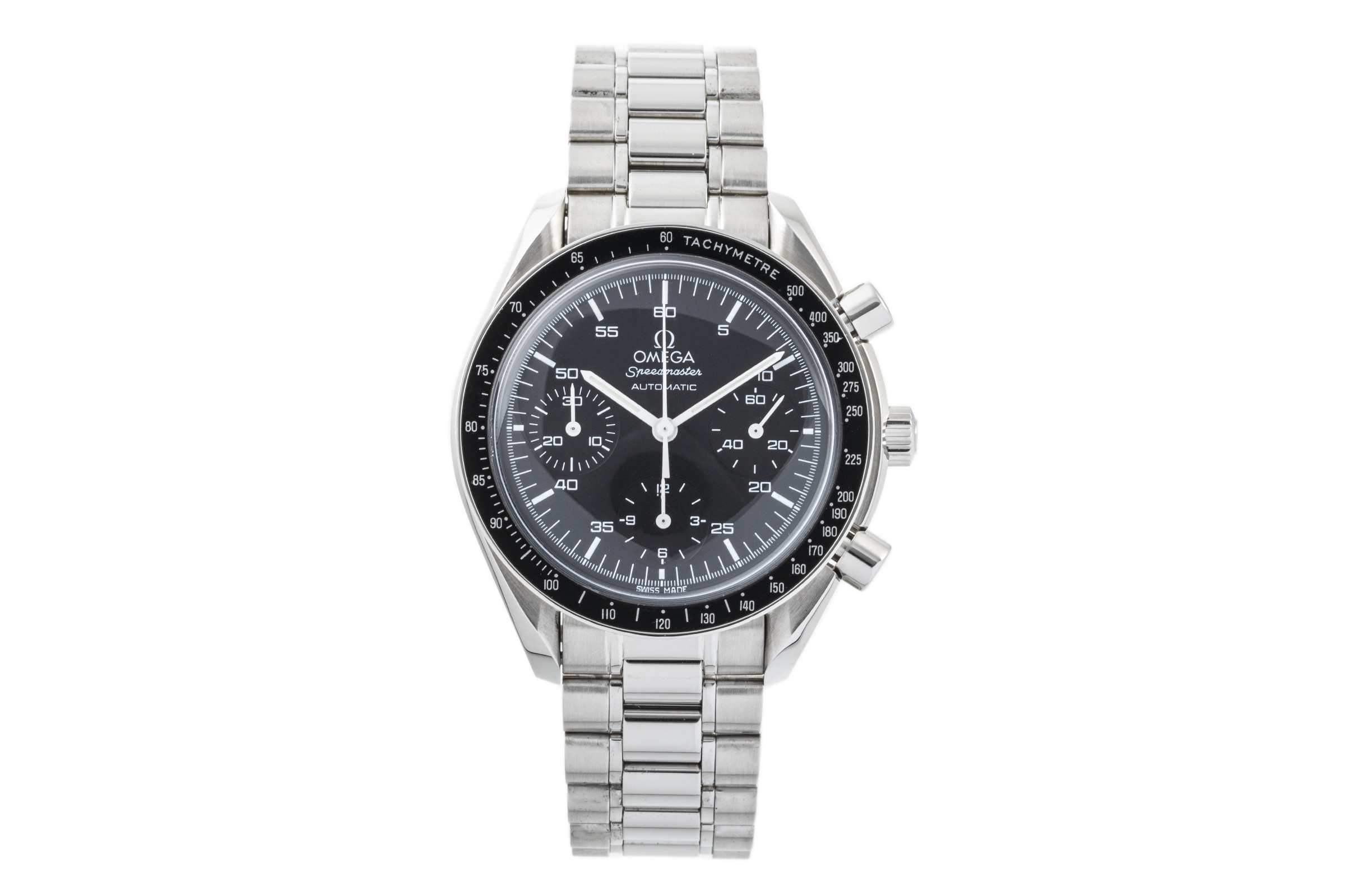 Omega Speedmaster chronograph steel automatic Kal. 3220 Ref. 3510.50.00 ...
