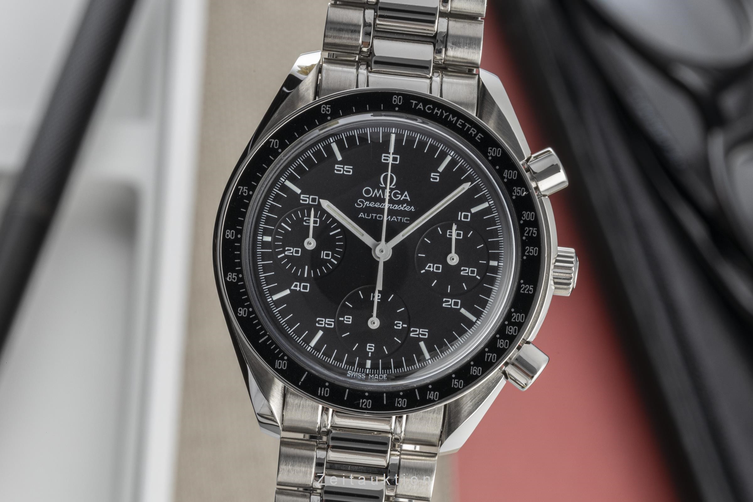 Omega Speedmaster chronograph steel automatic Kal. 3220 Ref. 3510.50.00 ...