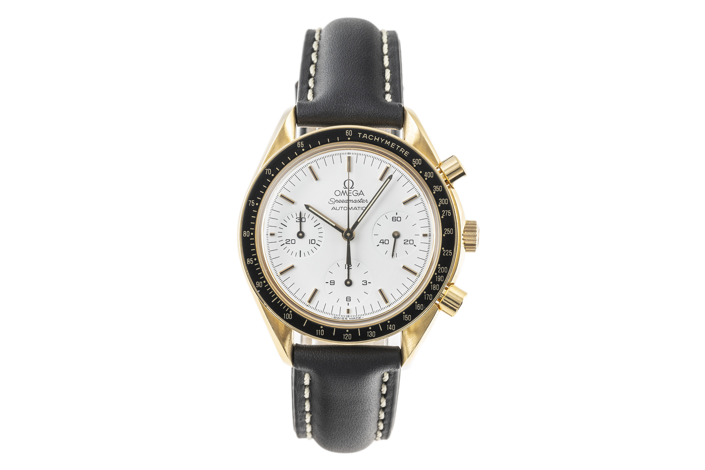 Omega Speedmaster Chronograph 18k Gold Automatik Kal. 1140 Ref. 175.0032, 3612.20.20  | Zeitauktion