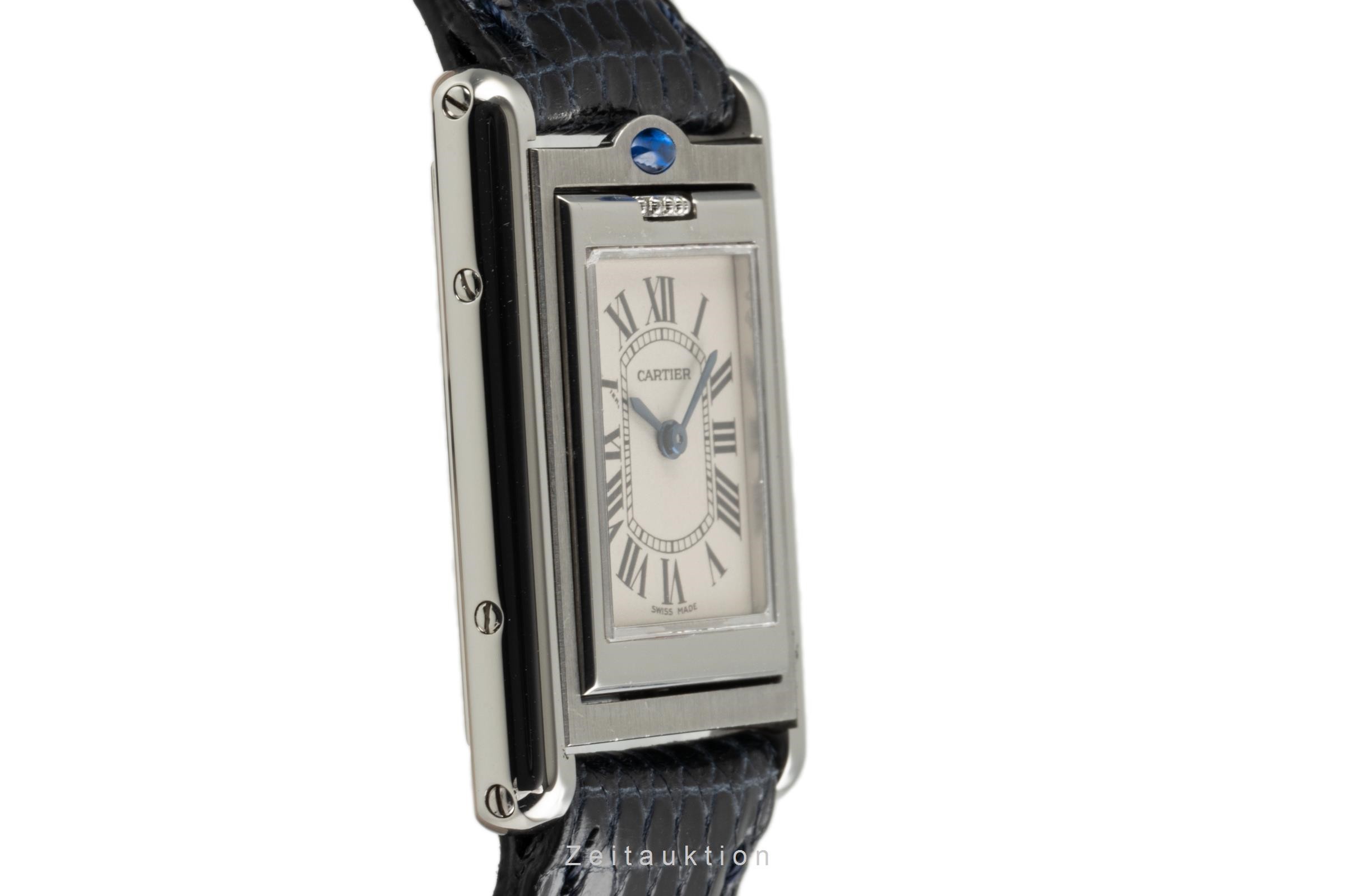 Cartier Tank steel quartz Kal. 059 Ref. W1011158  | Zeitauktion