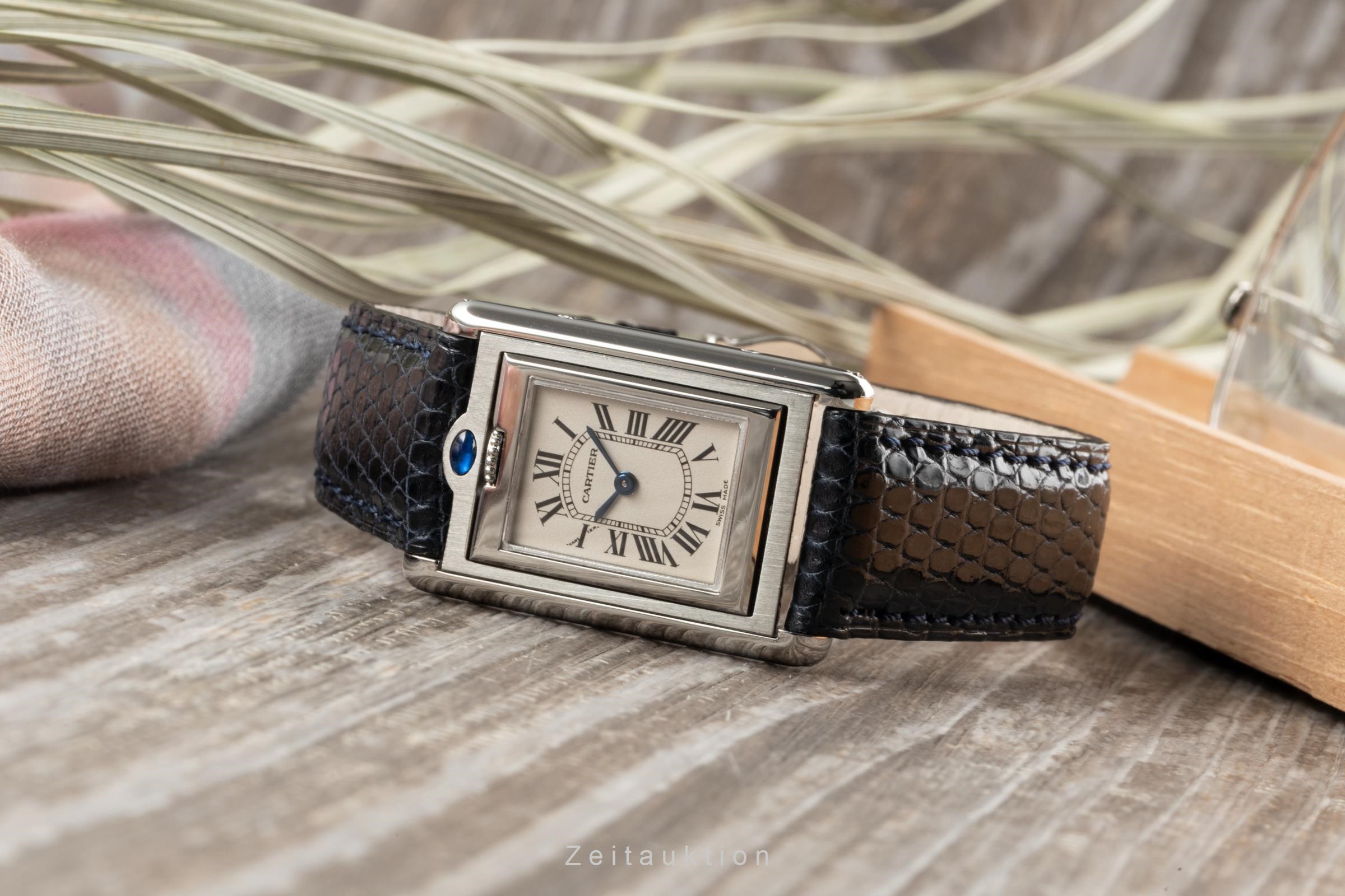 Cartier Tank steel quartz Kal. 059 Ref. W1011158  | Zeitauktion