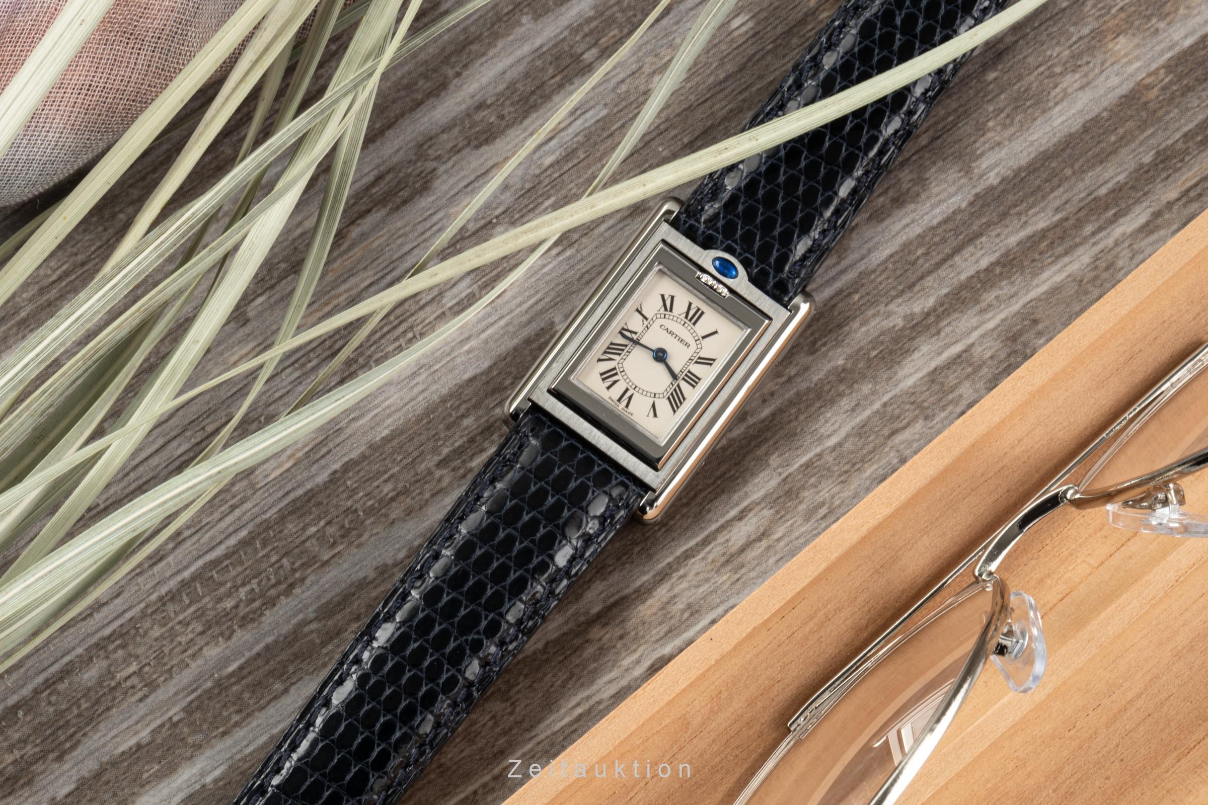 Cartier Tank steel quartz Kal. 059 Ref. W1011158  | Zeitauktion