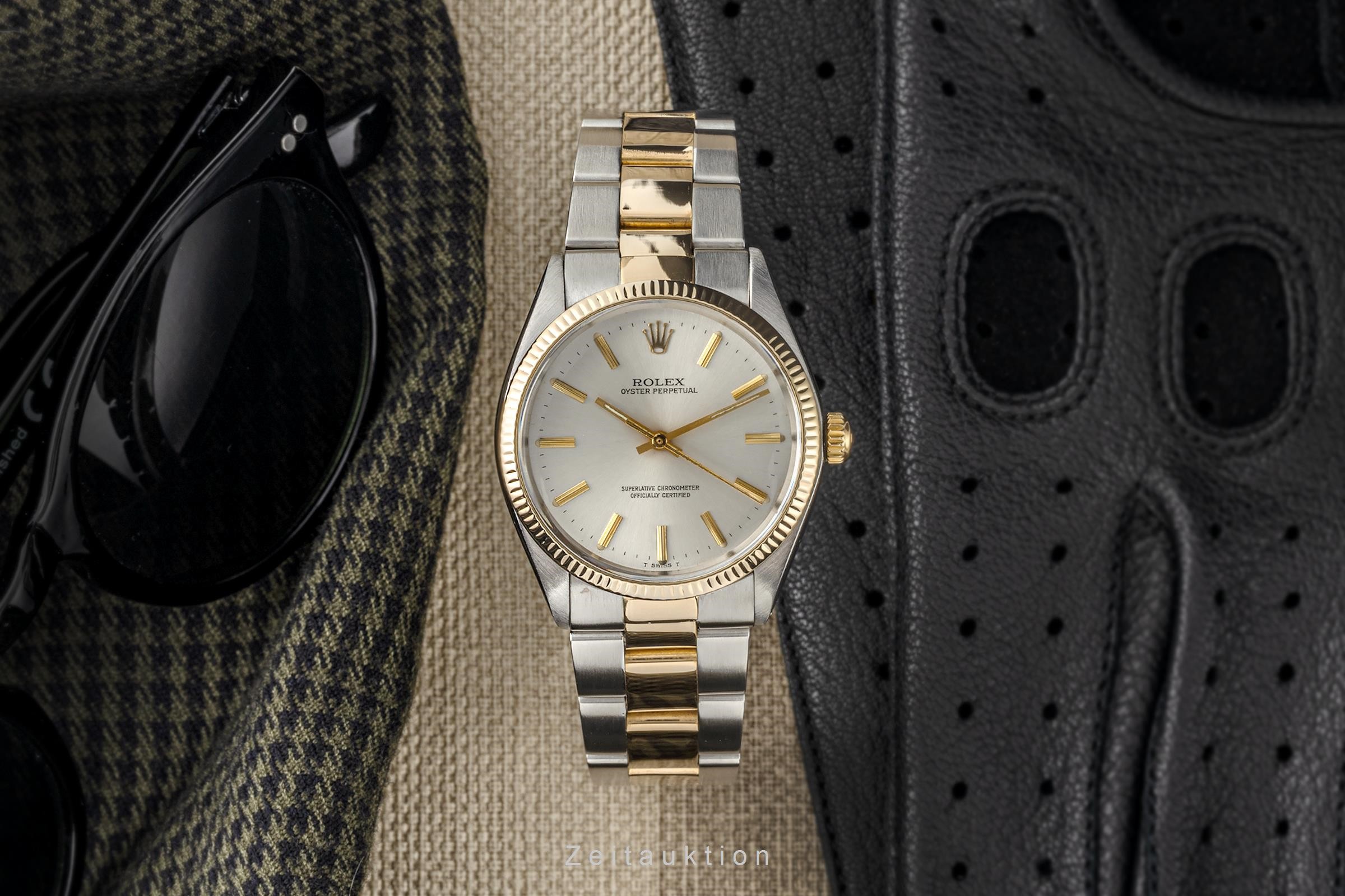 Rolex Oyster Perpetual acciaio / oro automatismo Kal. 1570 Ref. 1005 VINTAGE  | Zeitauktion