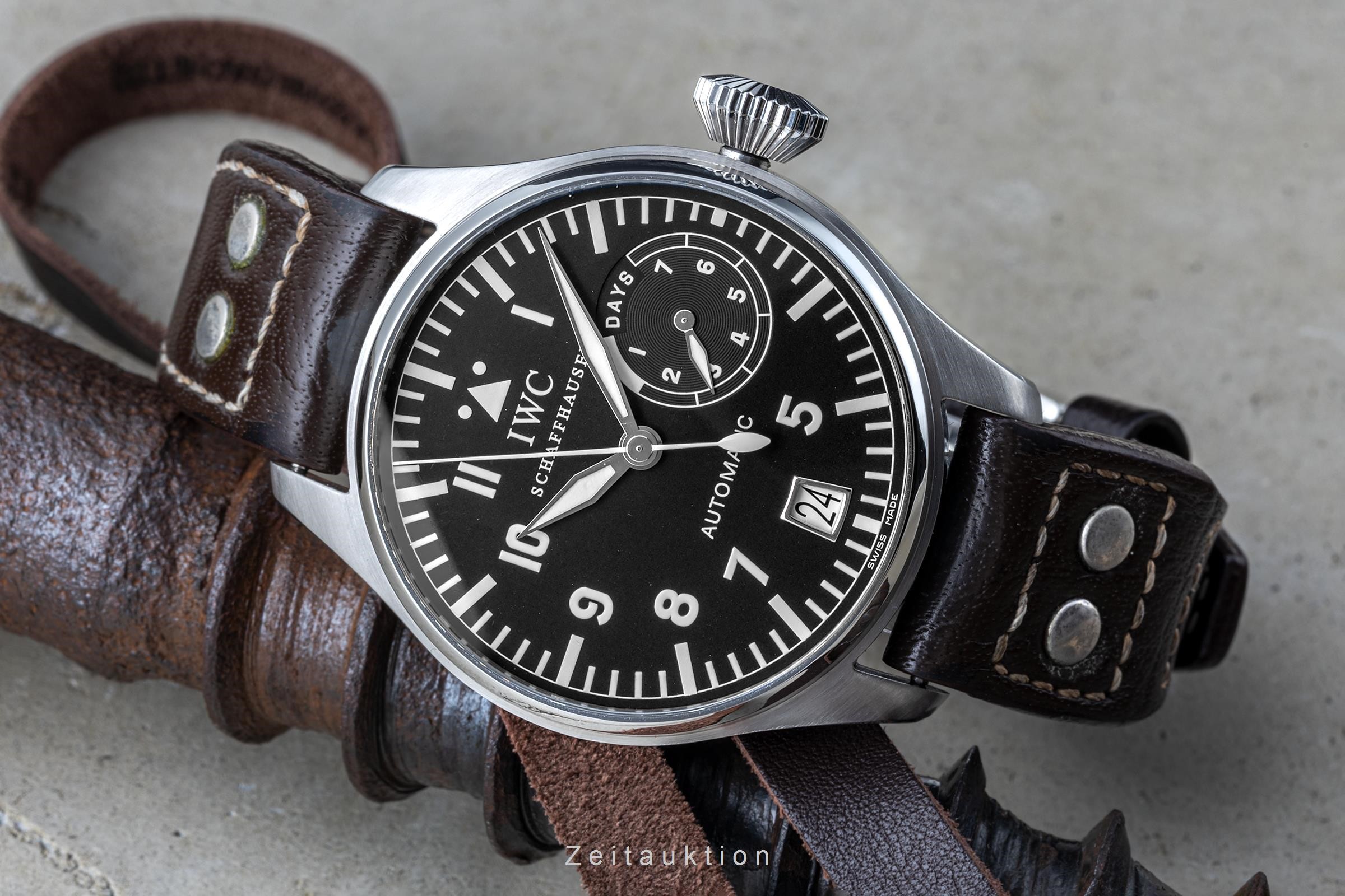 IWC Fliegeruhr steel automatic Kal. C.5011 Ref. IW500201  | Zeitauktion
