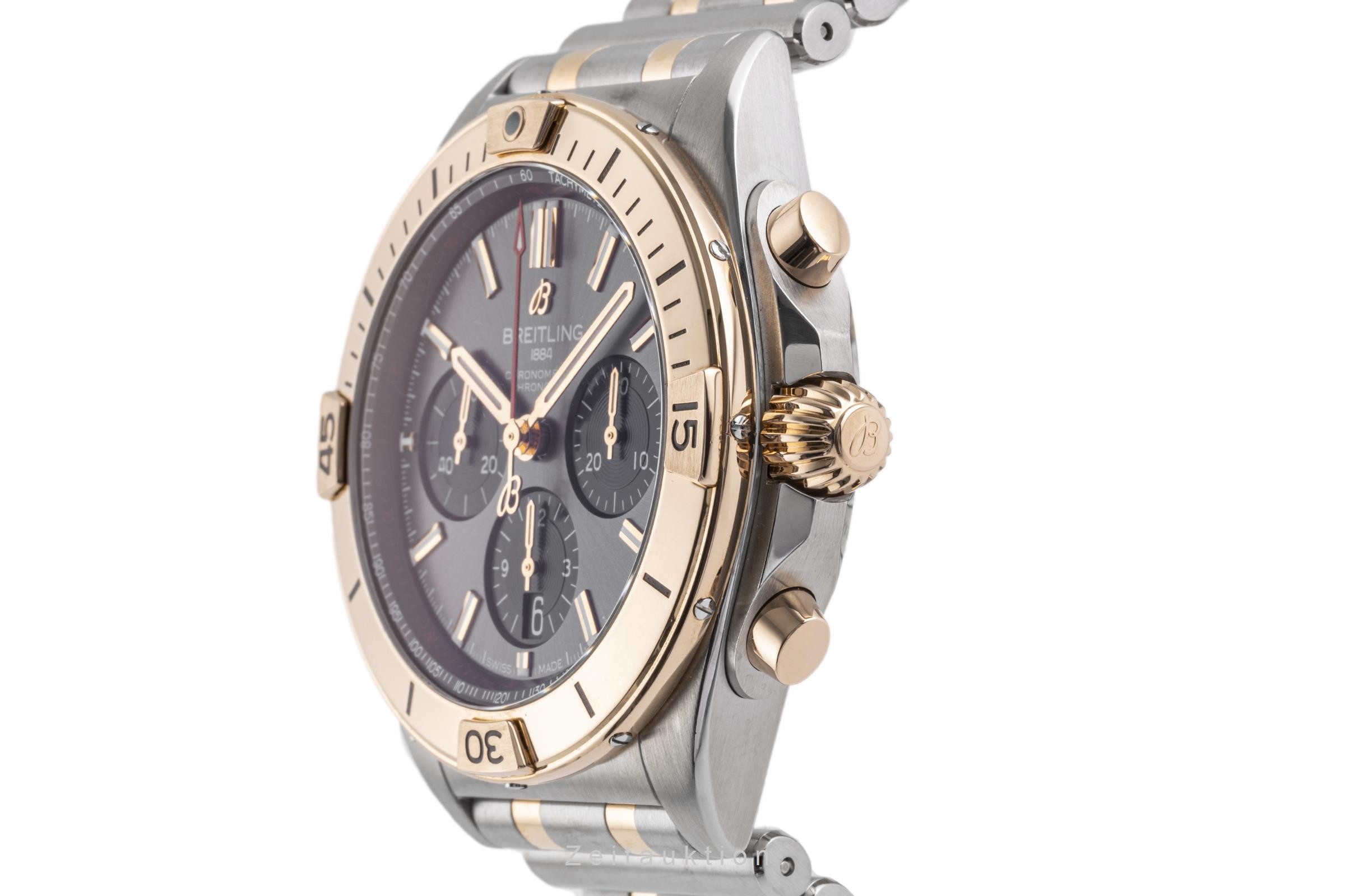 Breitling Chronomat chronograph steel / gold automatic Kal. B01 Ref. UB0134101B1U1  | Zeitauktion