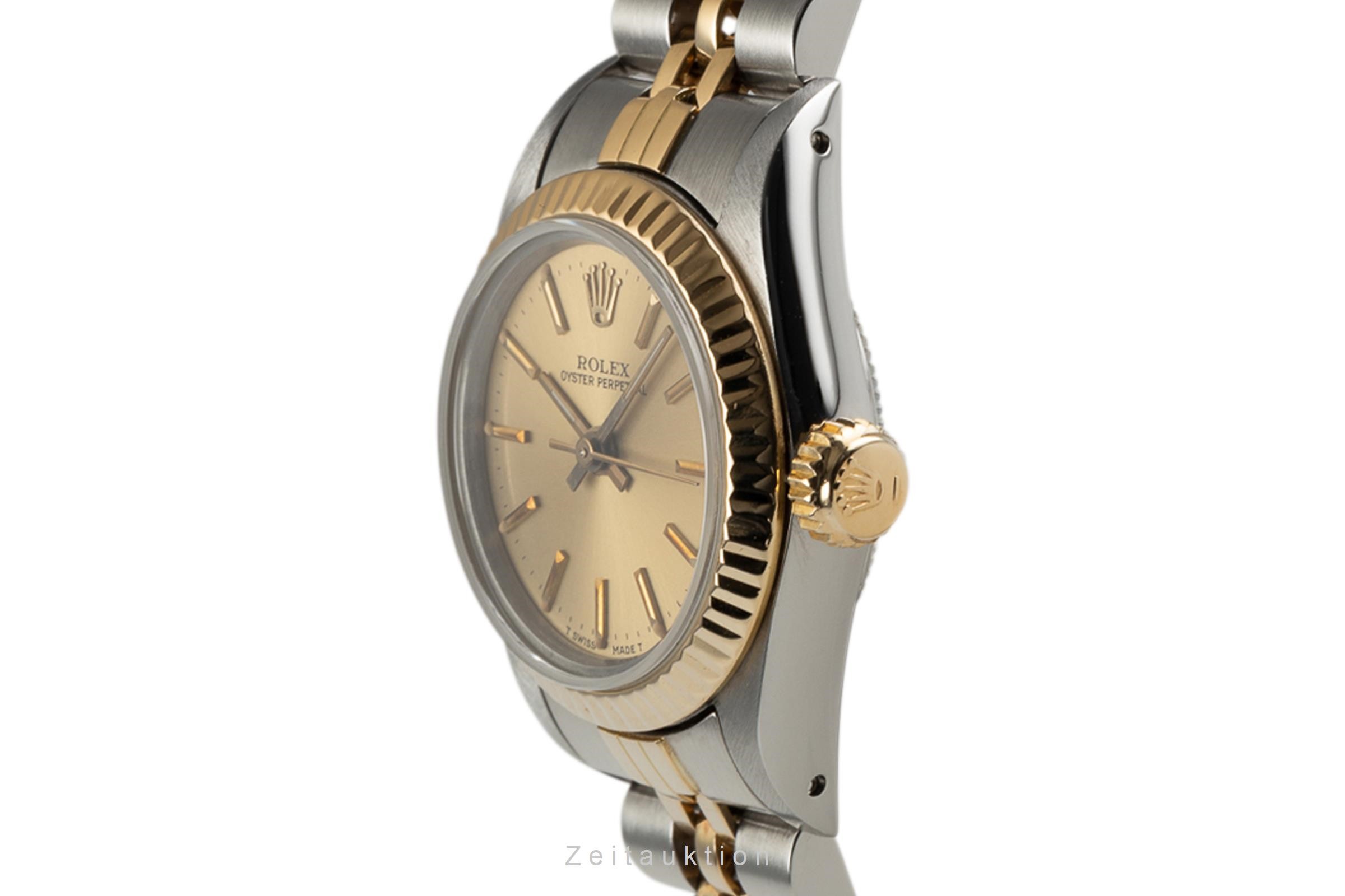 Rolex Oyster Perpetual steel / gold automatic Kal. 2130 Ref. 67193  | Zeitauktion