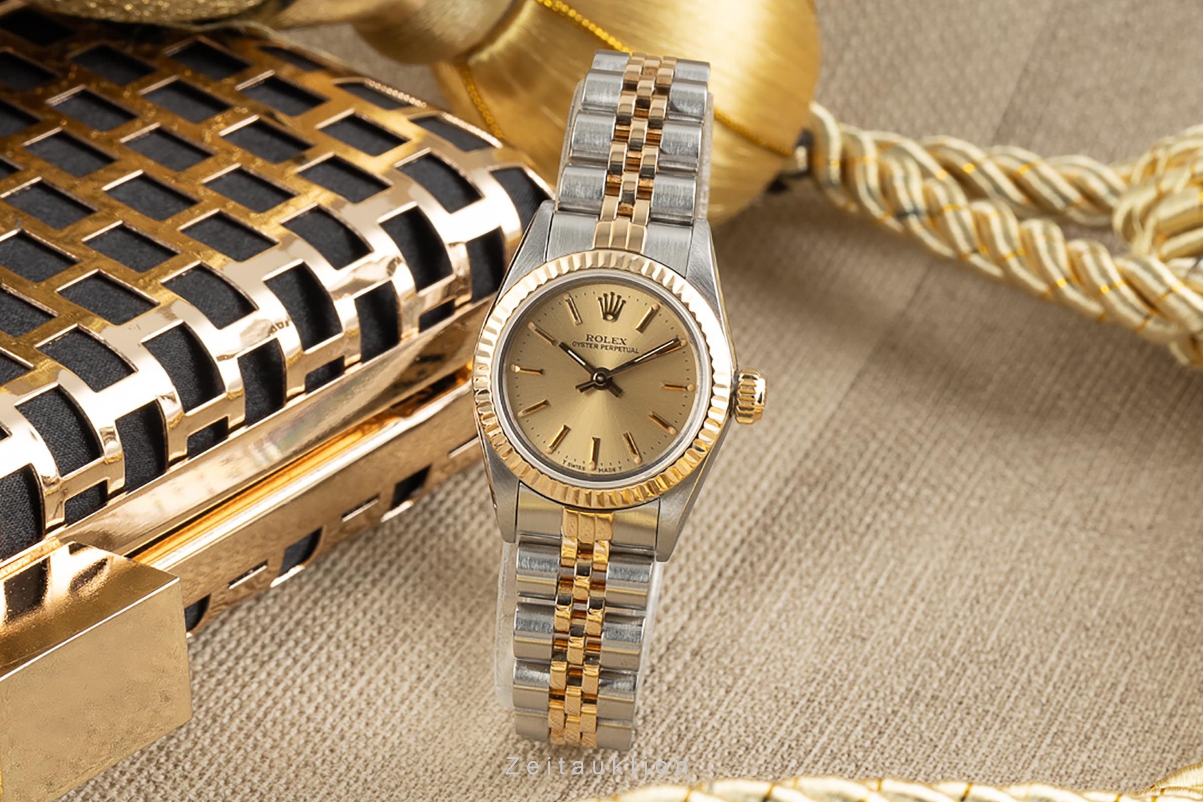 Rolex Oyster Perpetual steel / gold automatic Kal. 2130 Ref. 67193  | Zeitauktion
