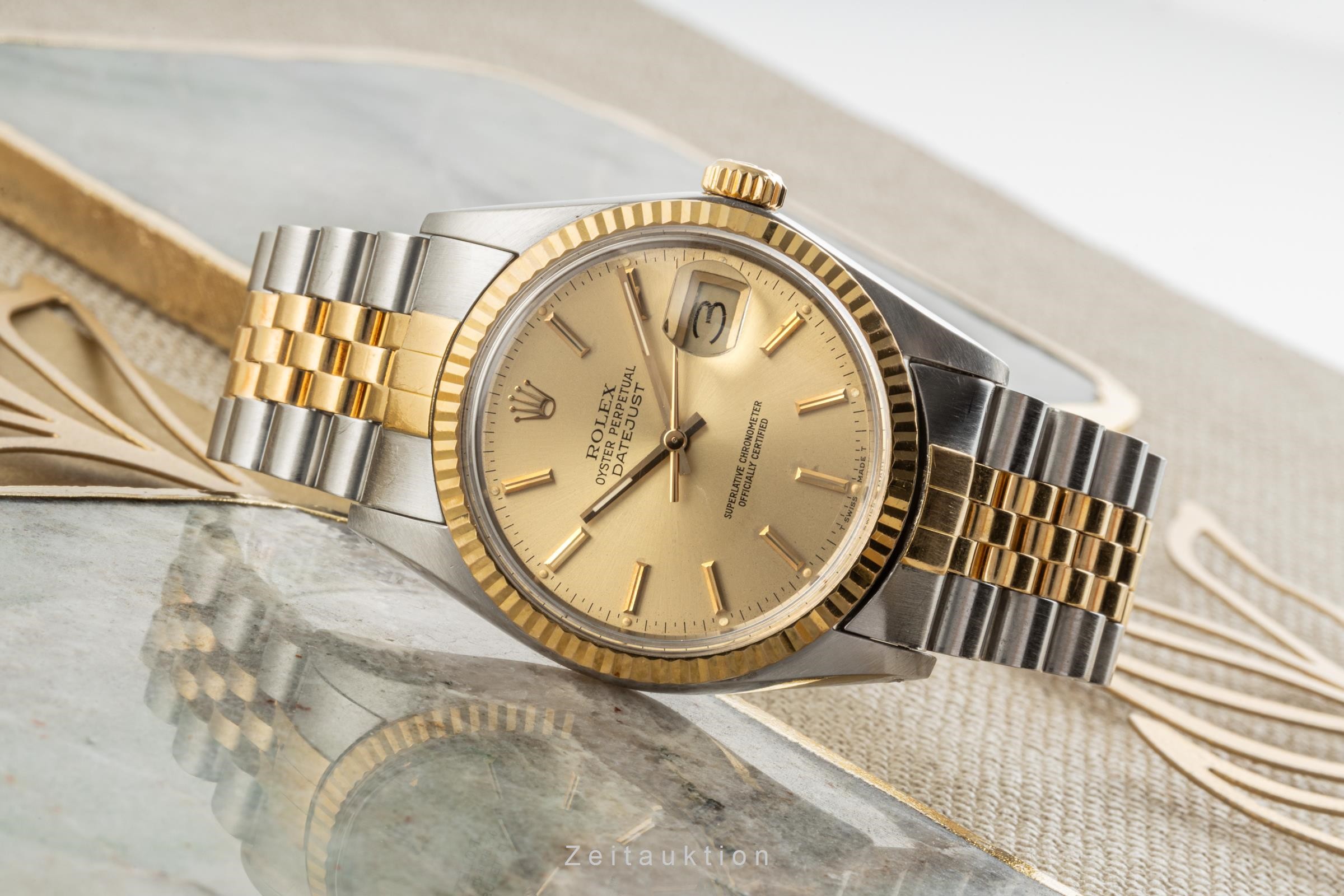 Rolex Datejust steel / gold automatic Kal. 3035 Ref. 16013  | Zeitauktion