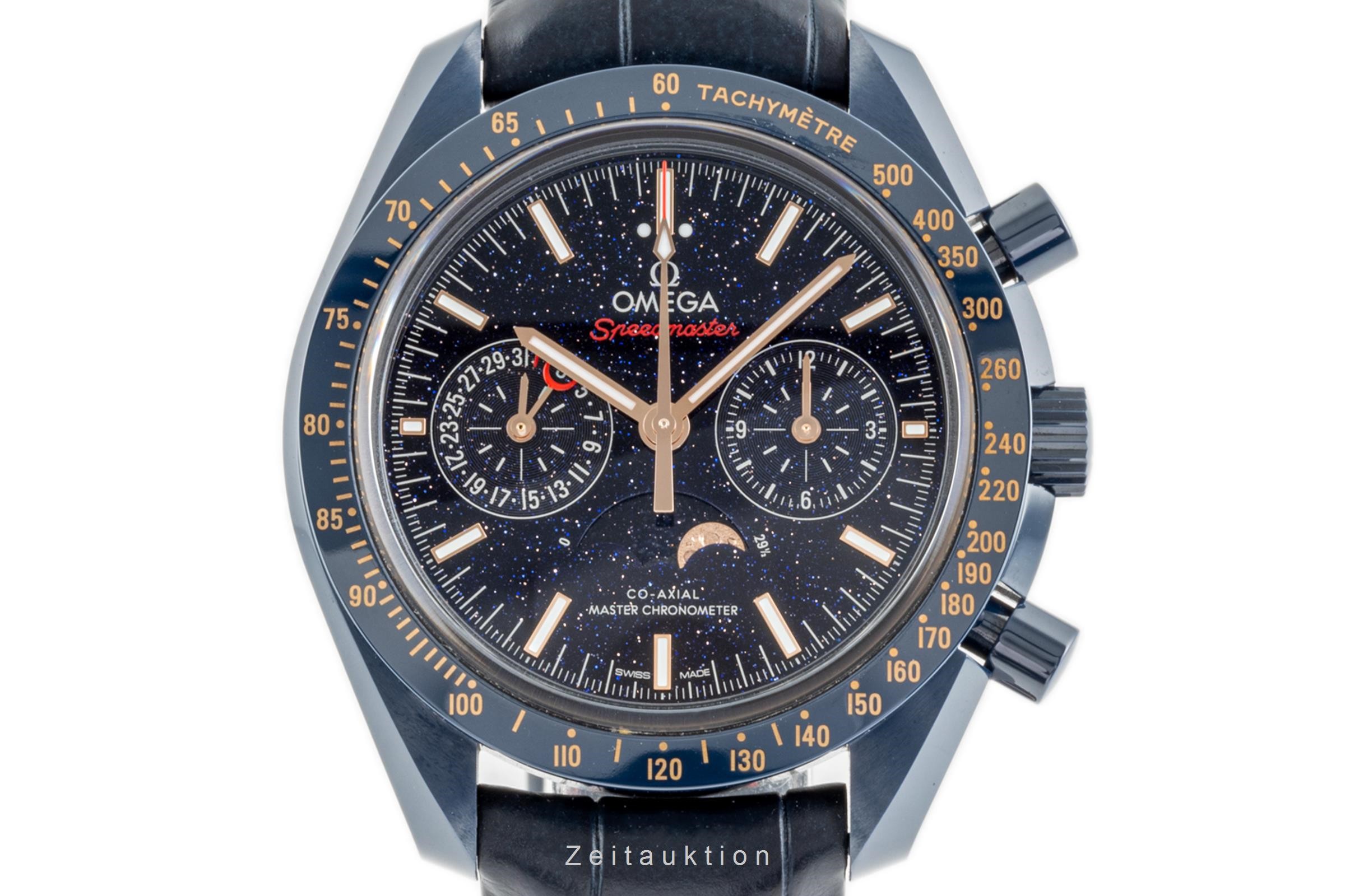 Omega Speedmaster Moonwatch chronograph ceramic automatic Kal. 9904 Ref. 304.93.44.52.03.002  | Zeitauktion