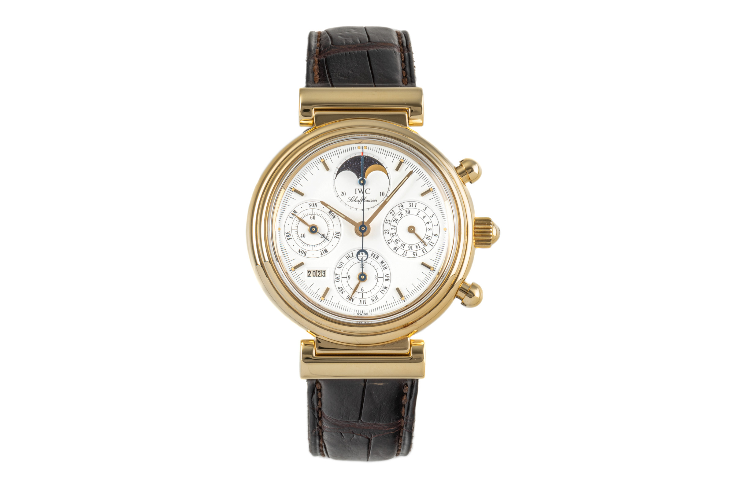 IWC Da Vinci chronograph 18 ct gold automatic Kal. 79061 Ref. 3750  | Zeitauktion