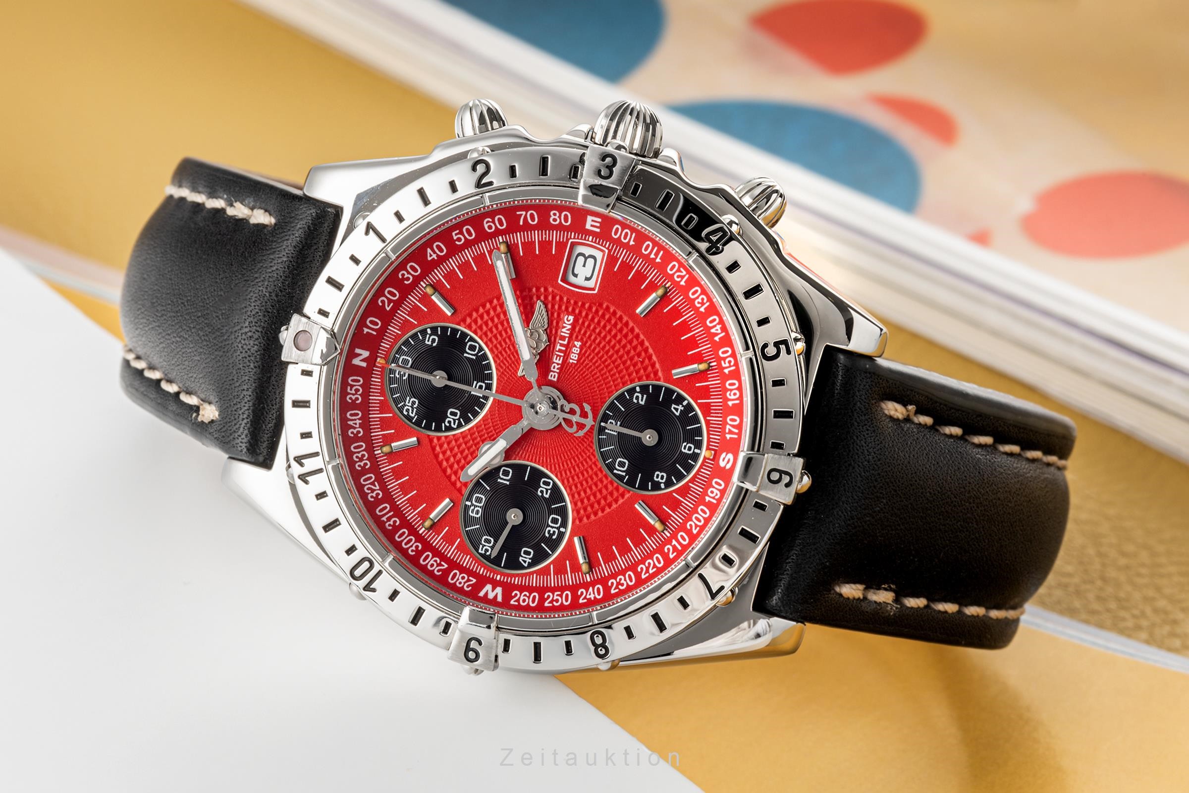 Breitling Longitude chronograph steel automatic Kal. B20 Ref. A20048  | Zeitauktion