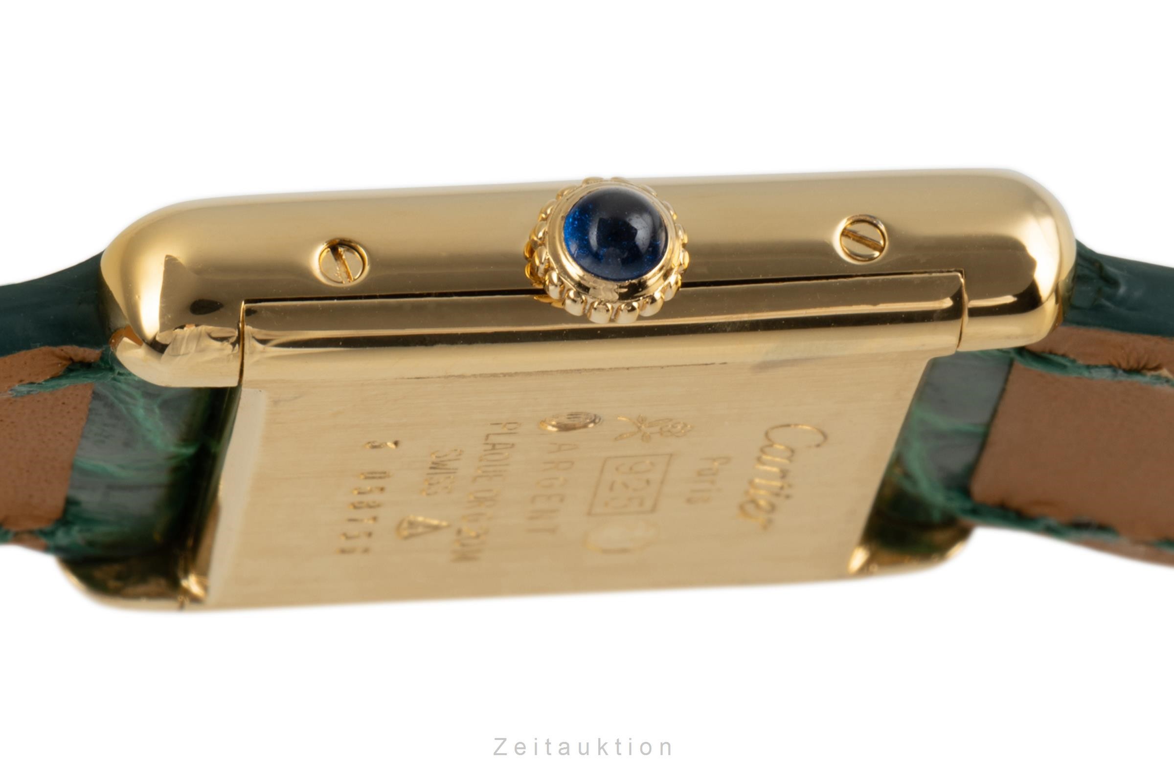 Cartier Tank argento dorato carica manuale Kal. 78-1  | Zeitauktion