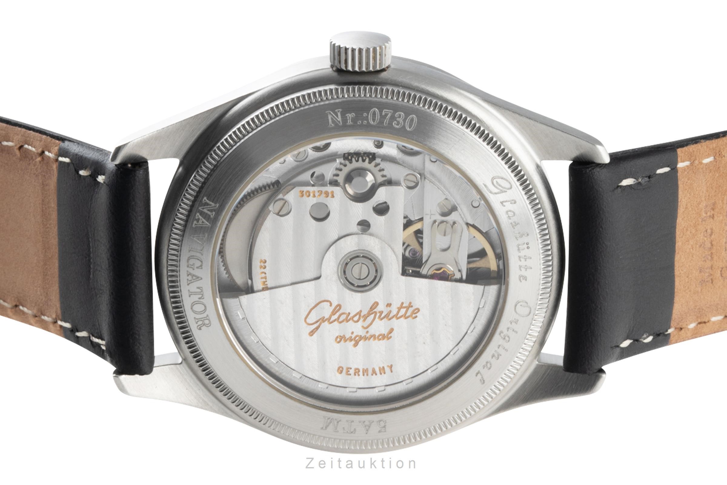 Glashütte Navigator Stahl Automatik Kal. GUB 10-30 Ref. 1103307074  | Zeitauktion