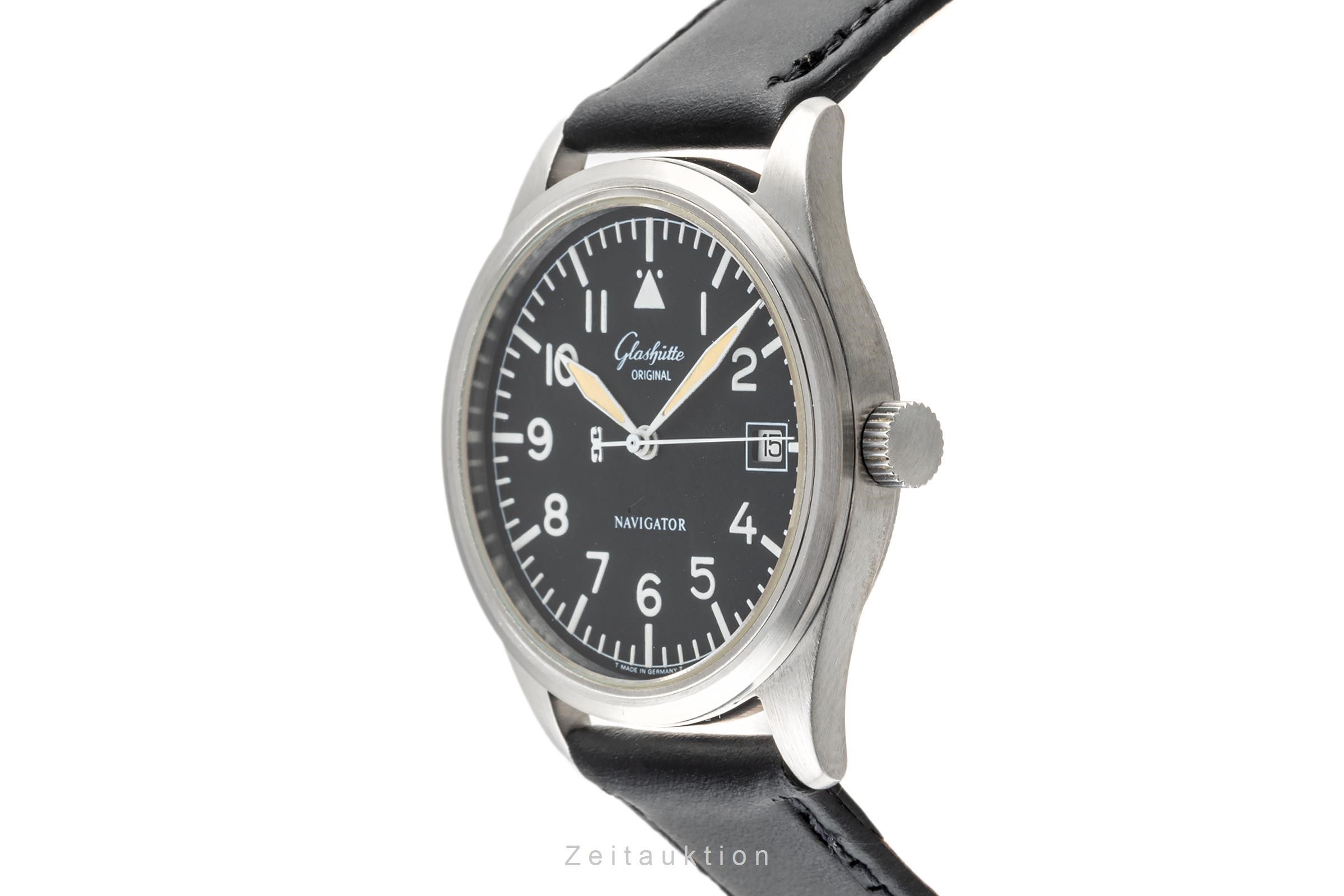 Glashütte Navigator Stahl Automatik Kal. GUB 10-30 Ref. 1103307074  | Zeitauktion