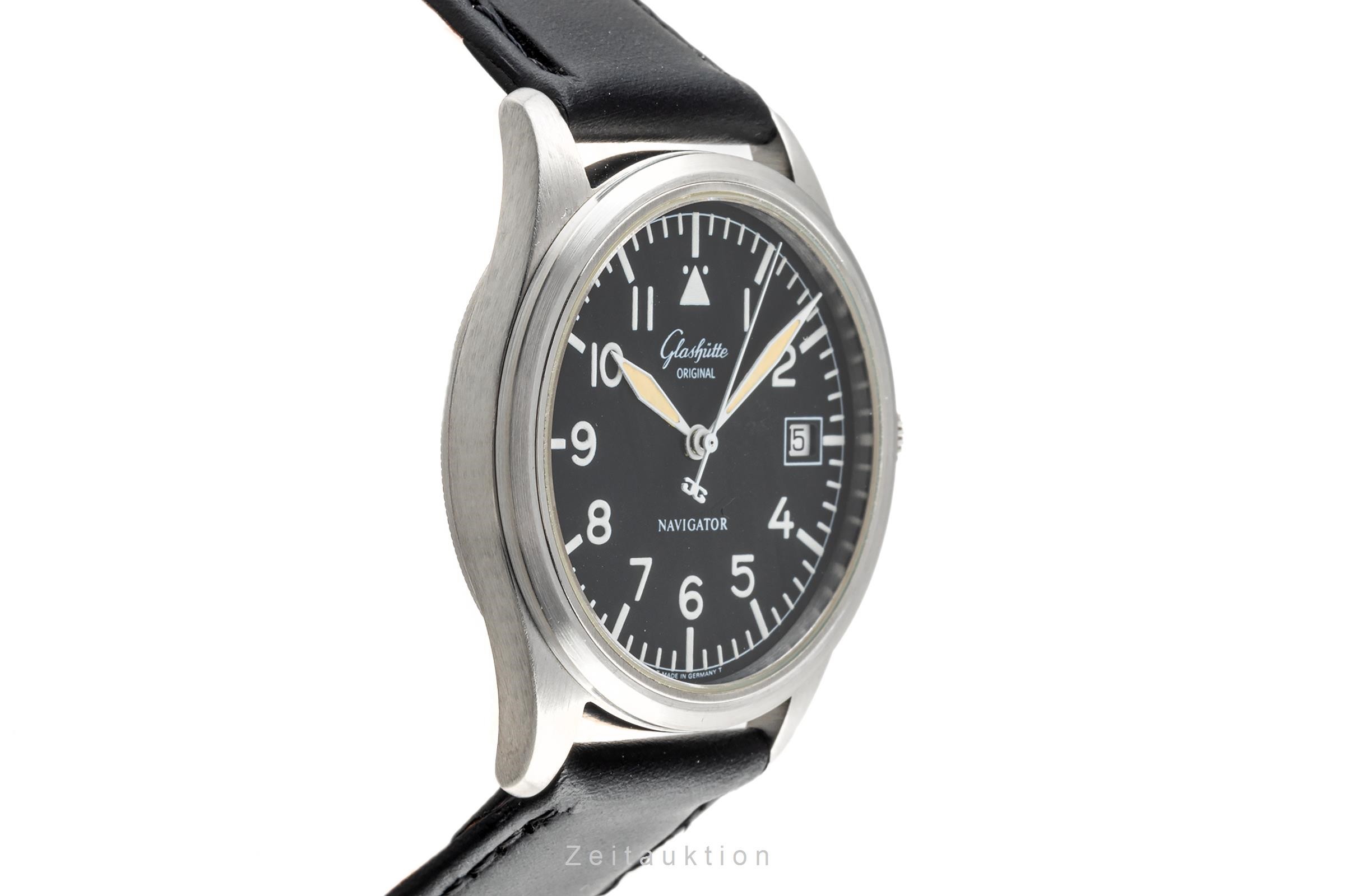 Glashütte Navigator Stahl Automatik Kal. GUB 10-30 Ref. 1103307074  | Zeitauktion