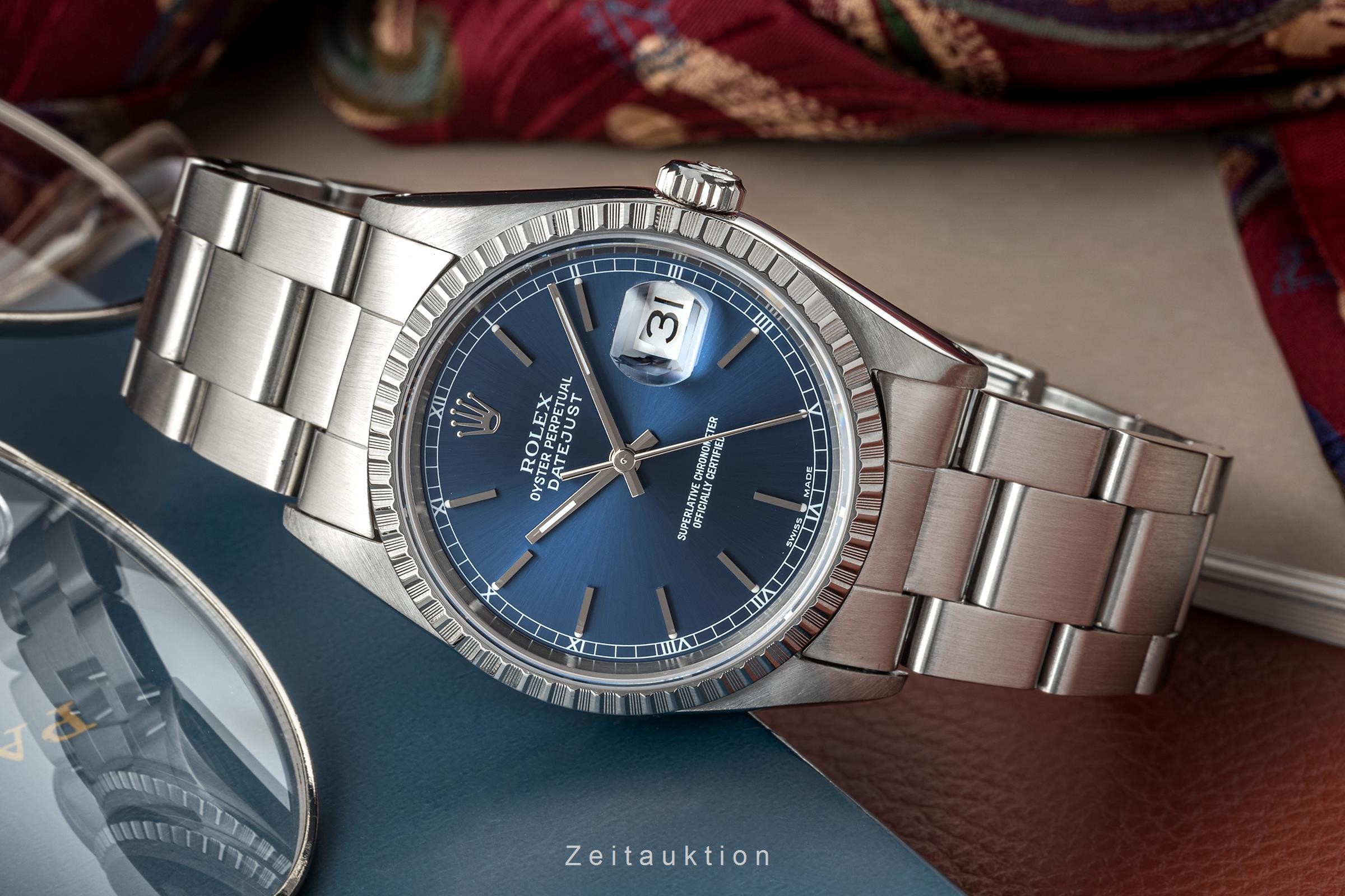 Rolex Datejust acier automatique Kal. 3135 Ref. 16220  | Zeitauktion