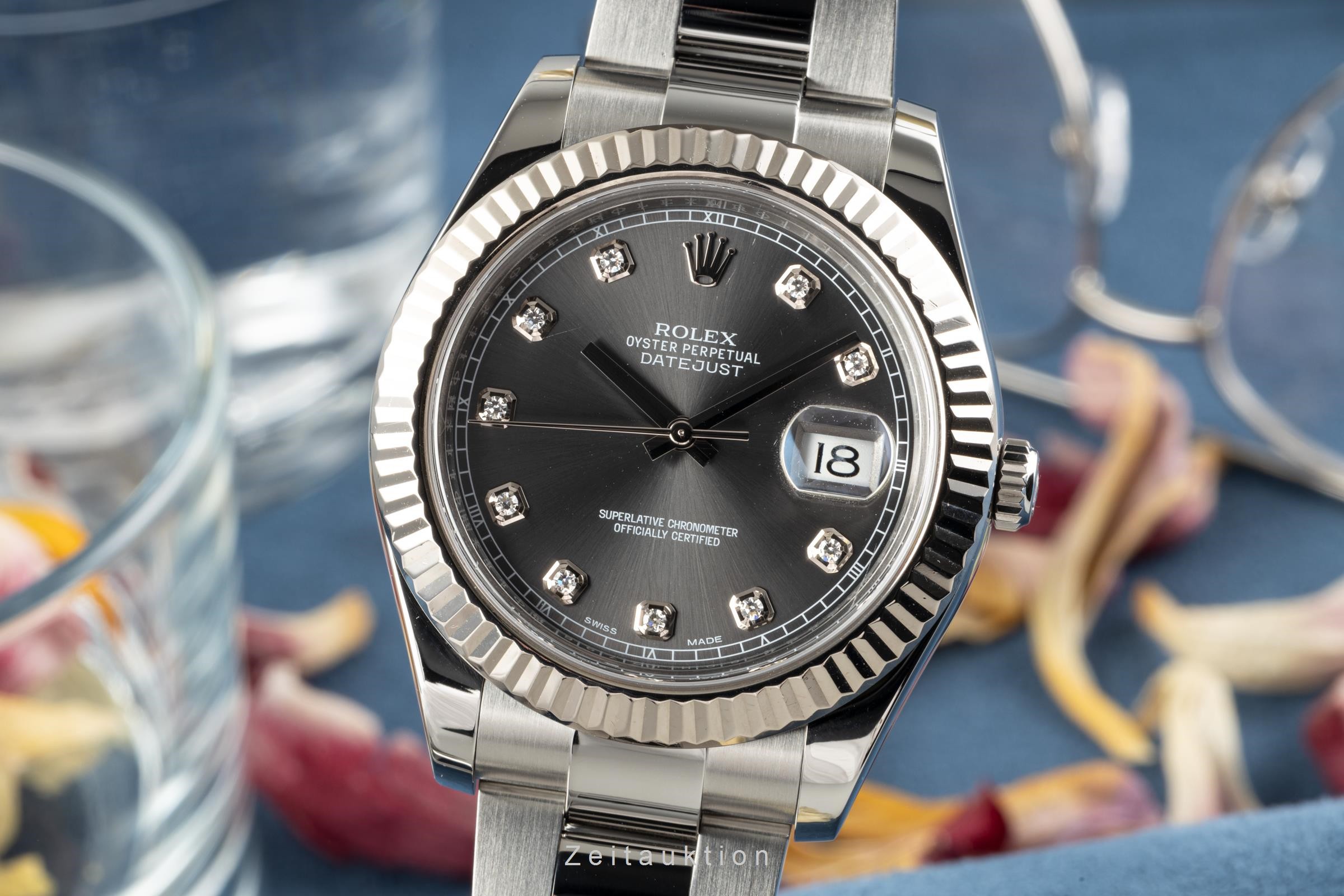 Rolex Datejust steel / white gold automatic Kal. 3136 Ref. 116334  | Zeitauktion
