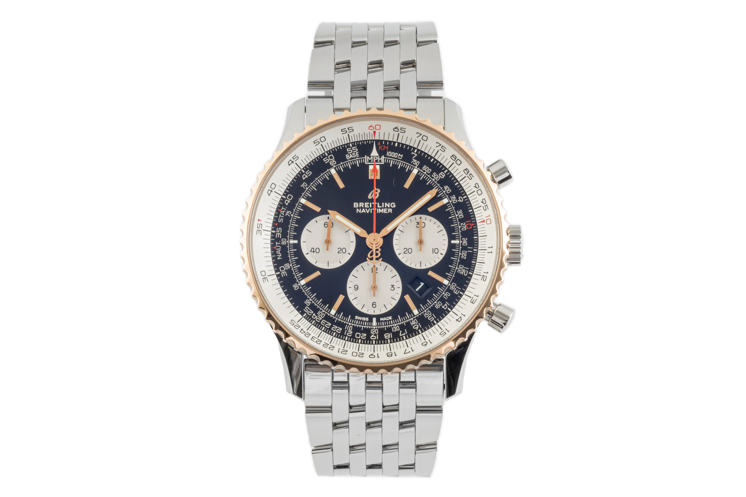 Breitling Navitimer Chronograph Stahl / Gold Automatik Kal. B01 Ref. UB0127211B1A1  | Zeitauktion