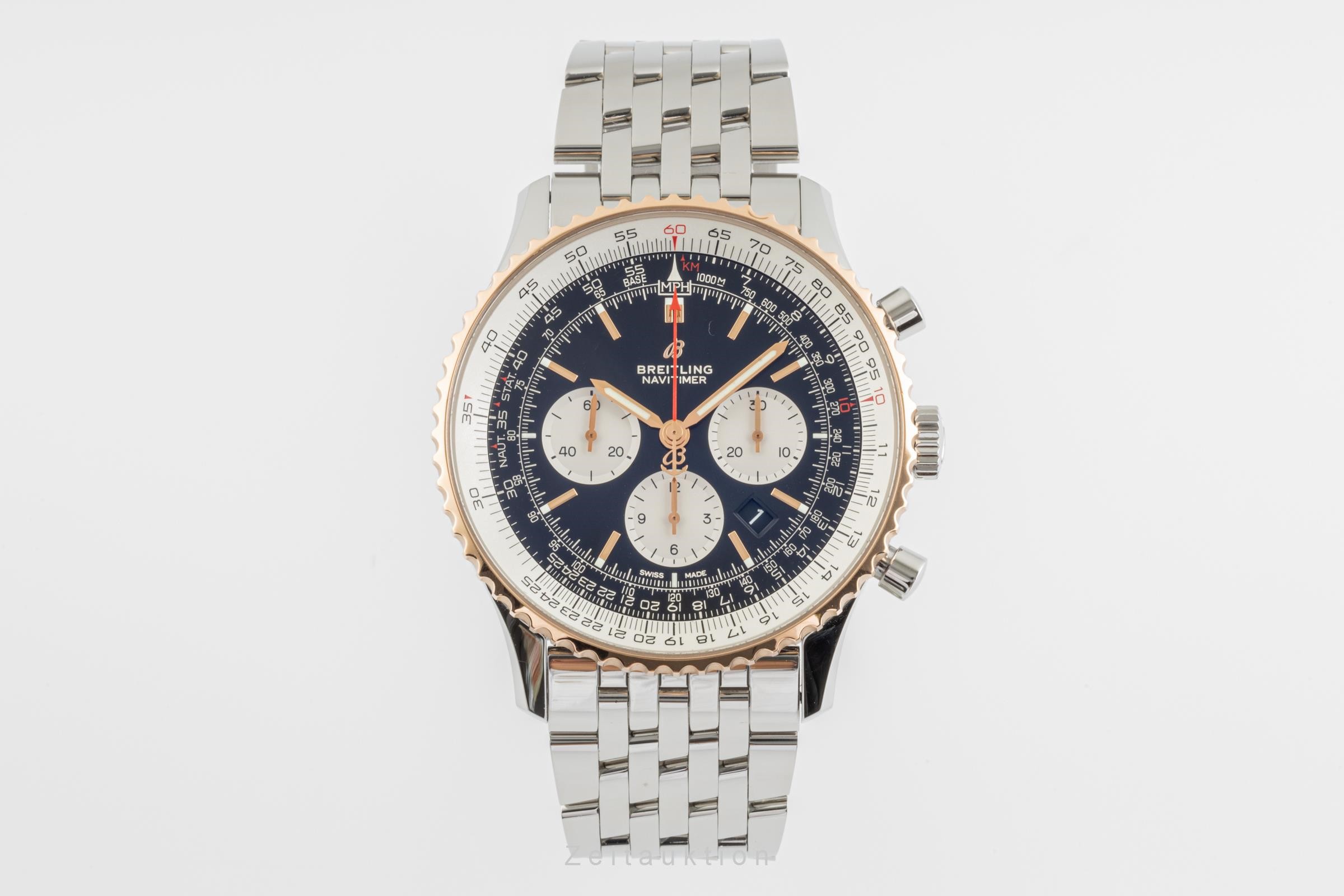 Breitling Navitimer chronograph steel / gold automatic Kal. B01 Ref. UB0127211B1A1  | Zeitauktion