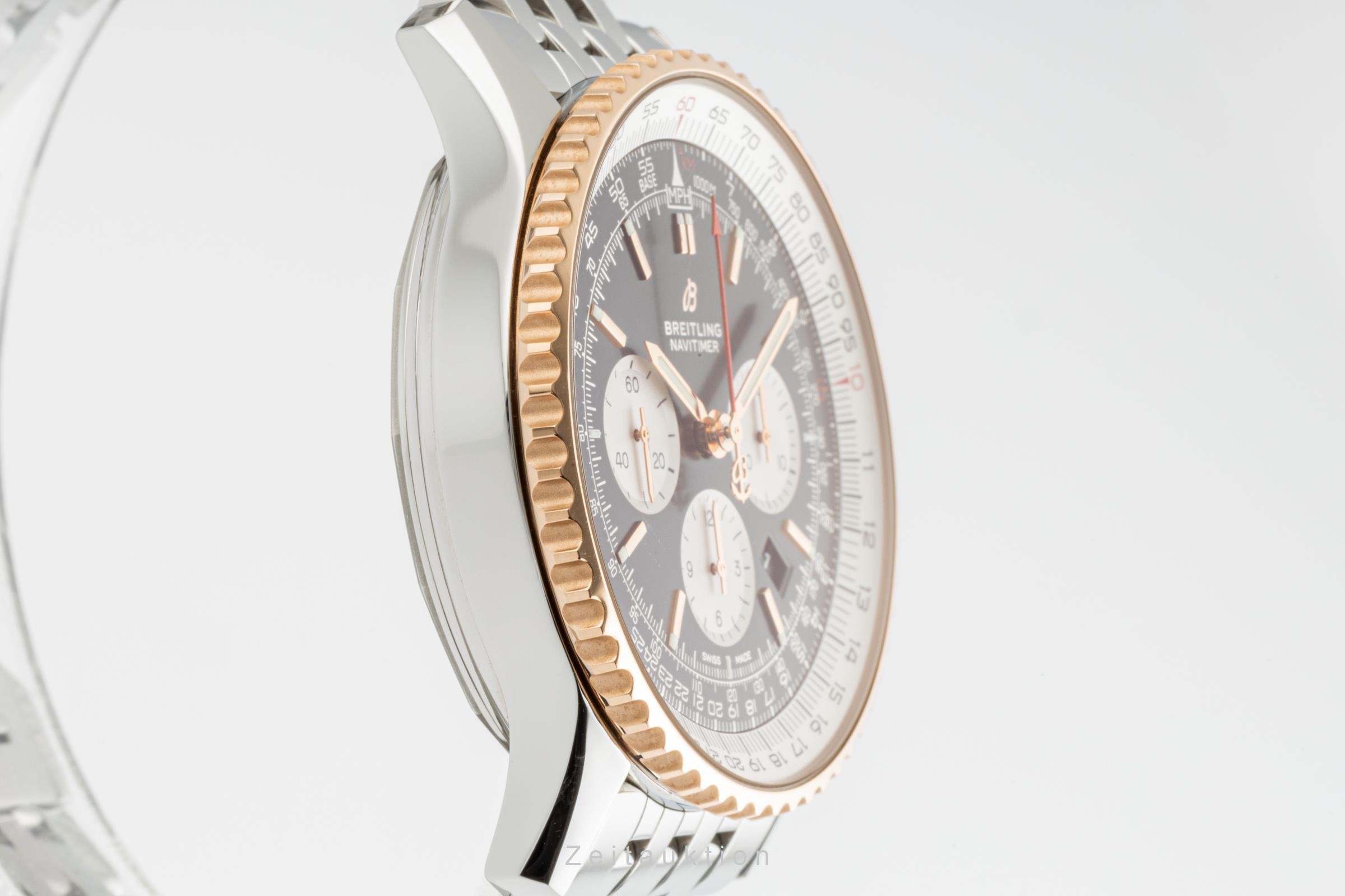 Breitling Navitimer chronograph steel / gold automatic Kal. B01 Ref. UB0127211B1A1  | Zeitauktion