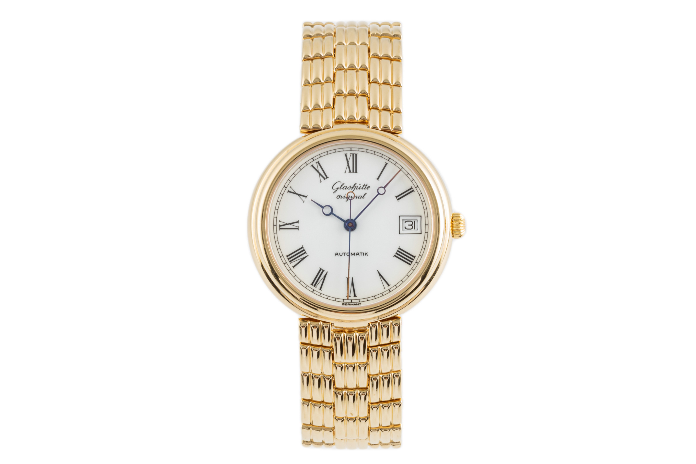 Glashütte Original Spezimat gold-plated automatic Kal. GUB 10-30 Ref. 1031-03-19-04  | Zeitauktion