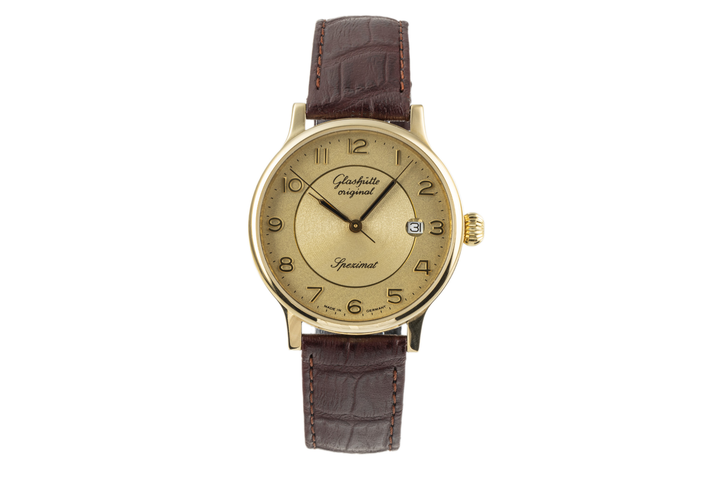 Glashütte Original Spezimat gold-plated automatic Kal. GUB 10-30 Ref. 1031-29-13-04  | Zeitauktion