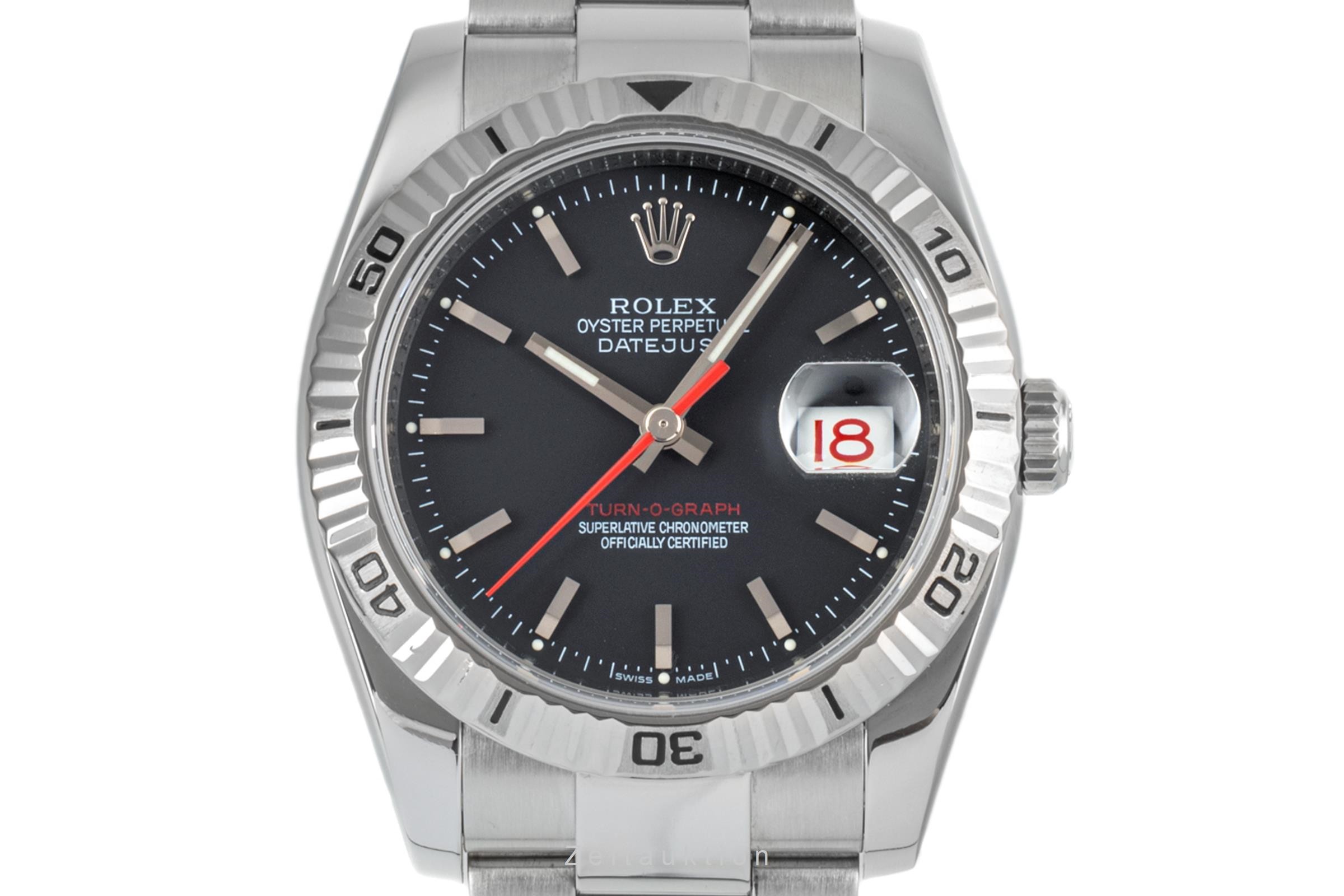 Rolex Datejust Turn-O-Graph Stahl / Weissgold Automatik Kal. 3135 Ref. 116264  | Zeitauktion