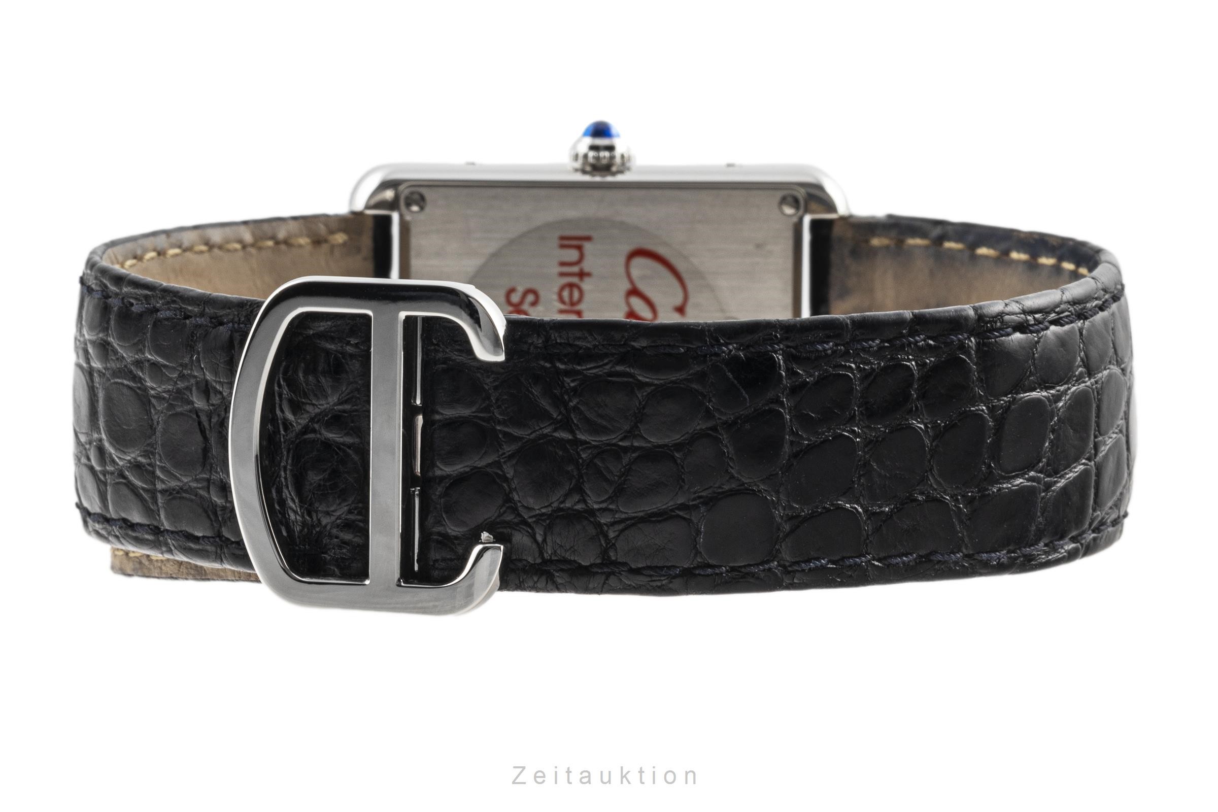 Cartier Tank acciaio quarzo Kal. 690 Ref. W1018355, 2715  | Zeitauktion