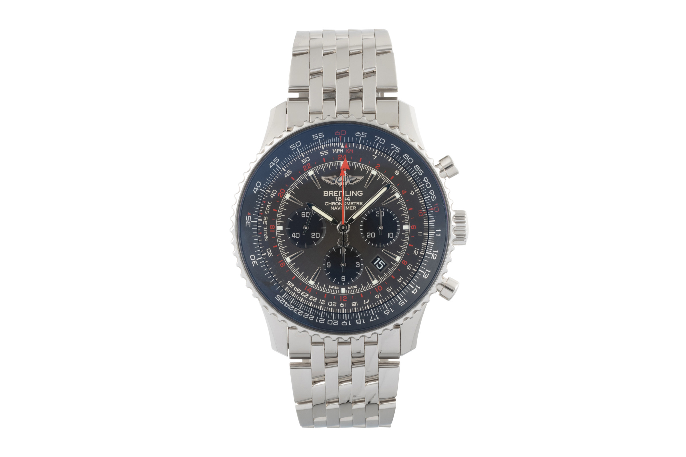 Breitling Navitimer GMT Chronograph Stahl Automatik Kal. B04 Ref. AB04413A/F573 LIMITED EDITION | Zeitauktion