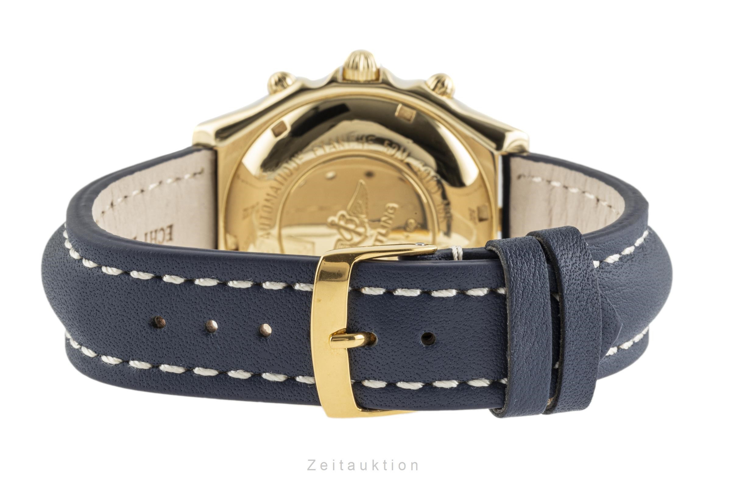 Breitling Chronomat Chronograph 18k Gold Automatik Kal. B13 Ref 