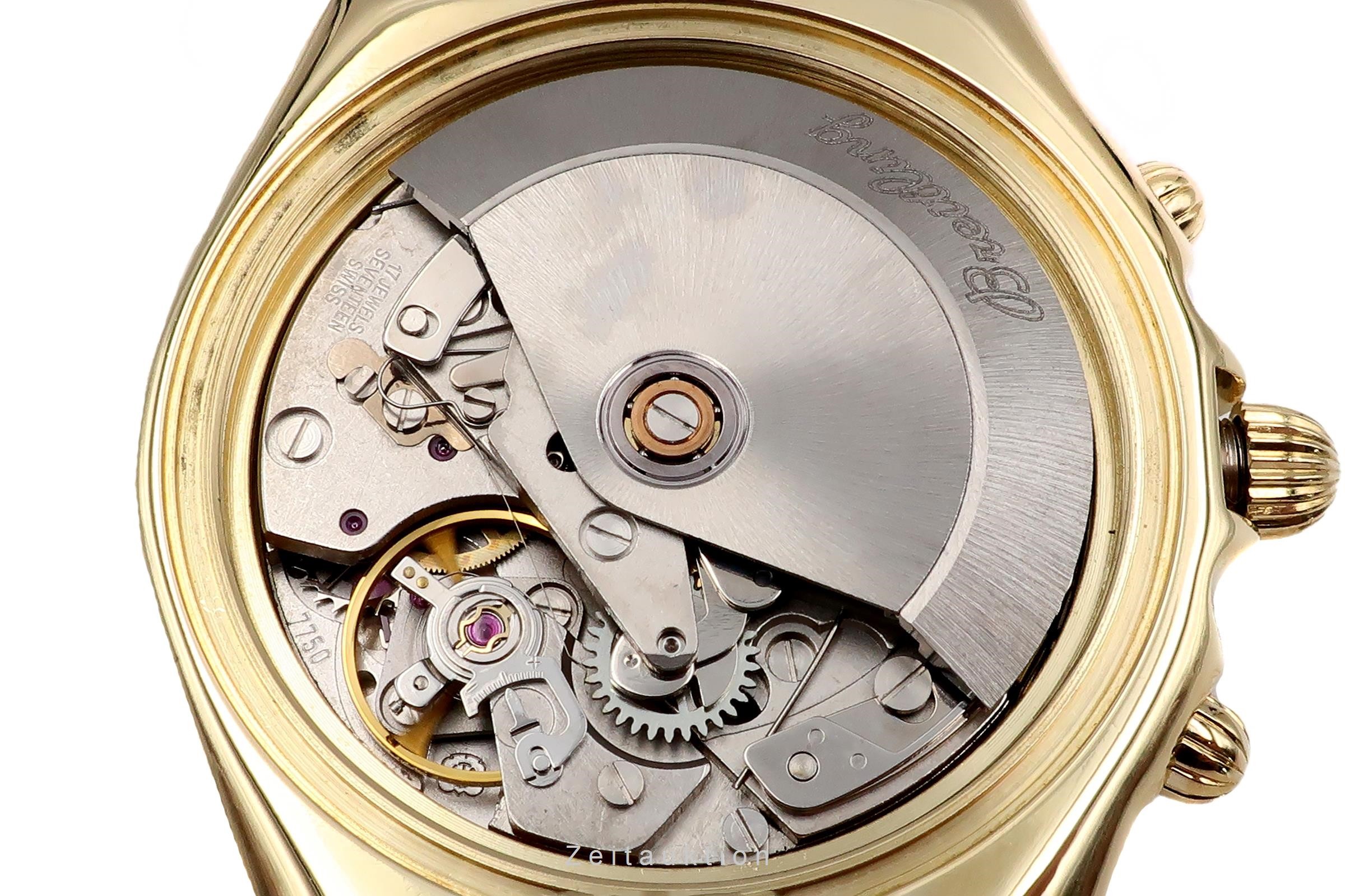 Breitling Chronomat Chronograph 18k Gold Automatik Kal. B13 Ref 