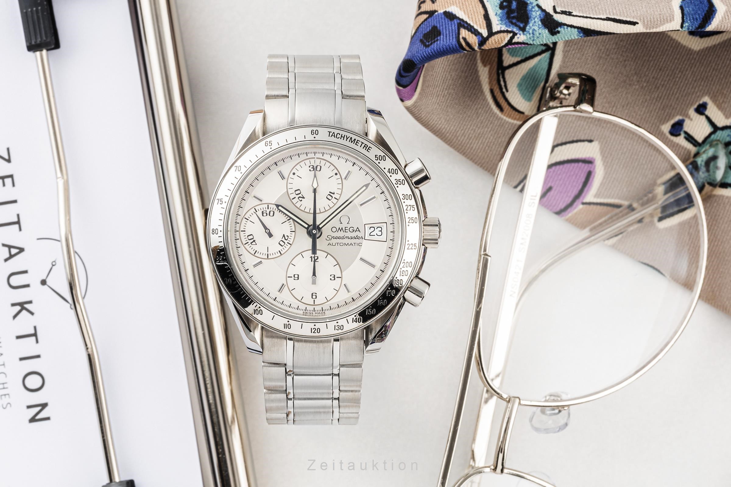 Omega Speedmaster Chronograph Stahl Automatik Kal. 1152 Ref 