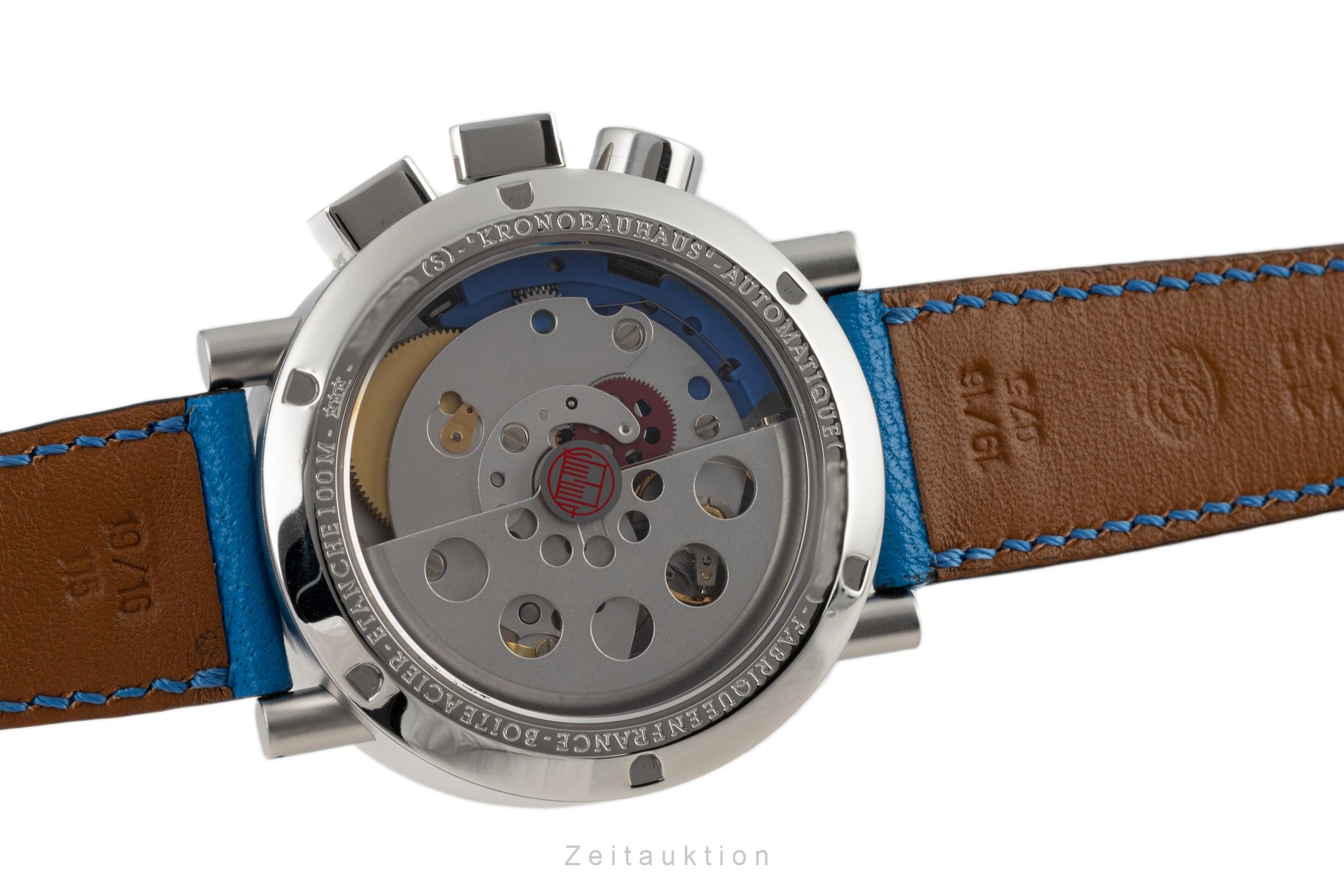 Alain Silberstein Krono Bauhaus cronografo acciaio automatismo LIMITED EDITION | Zeitauktion