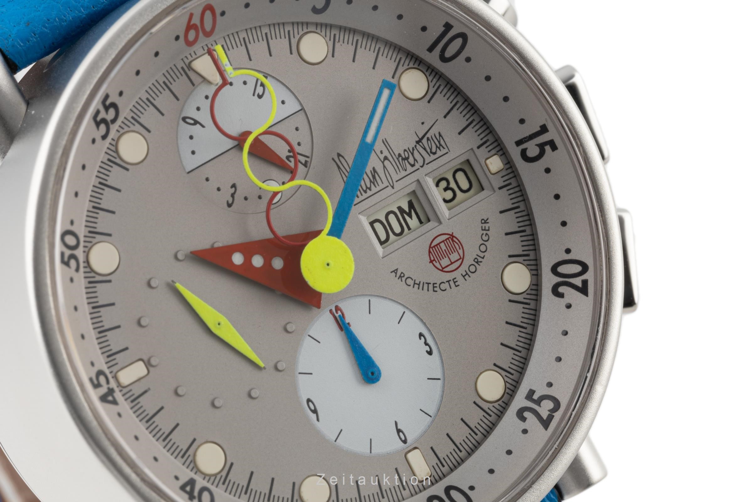 Alain Silberstein Krono Bauhaus cronografo acciaio automatismo LIMITED EDITION | Zeitauktion