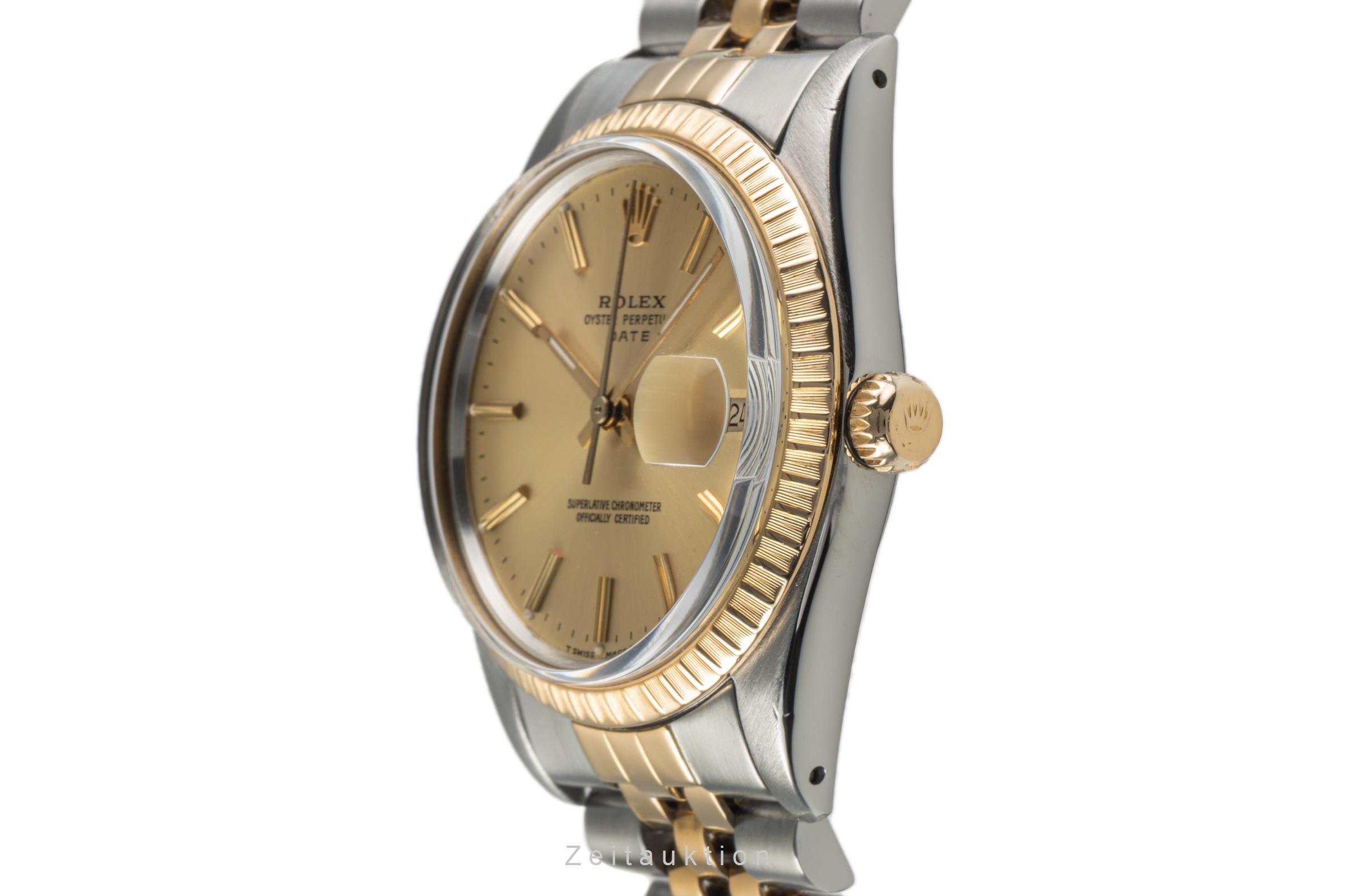 Rolex Date steel / gold automatic Kal. 3035 Ref. 15053  | Zeitauktion