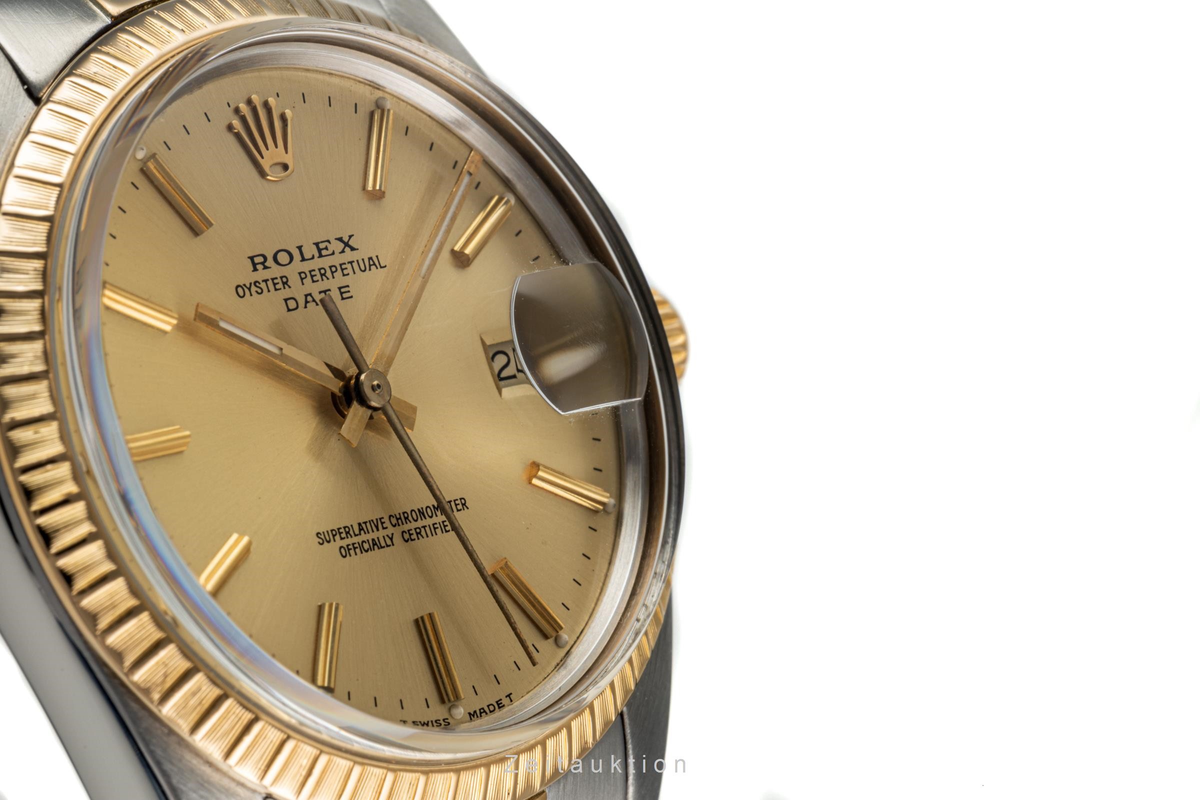 Rolex Date steel / gold automatic Kal. 3035 Ref. 15053  | Zeitauktion
