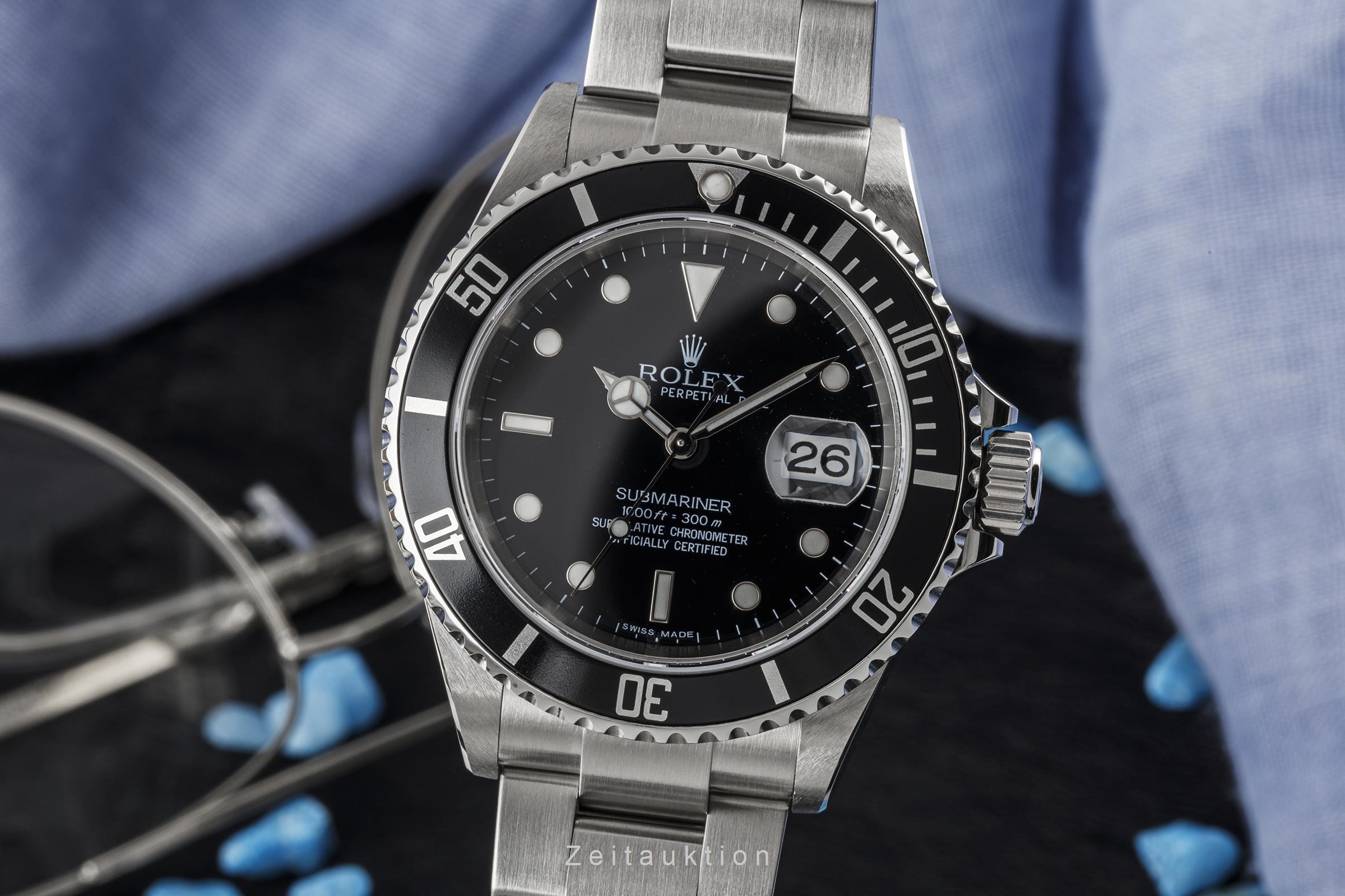 Rolex Submariner acero automático Kal. 3135 Ref. 16610T  | Zeitauktion