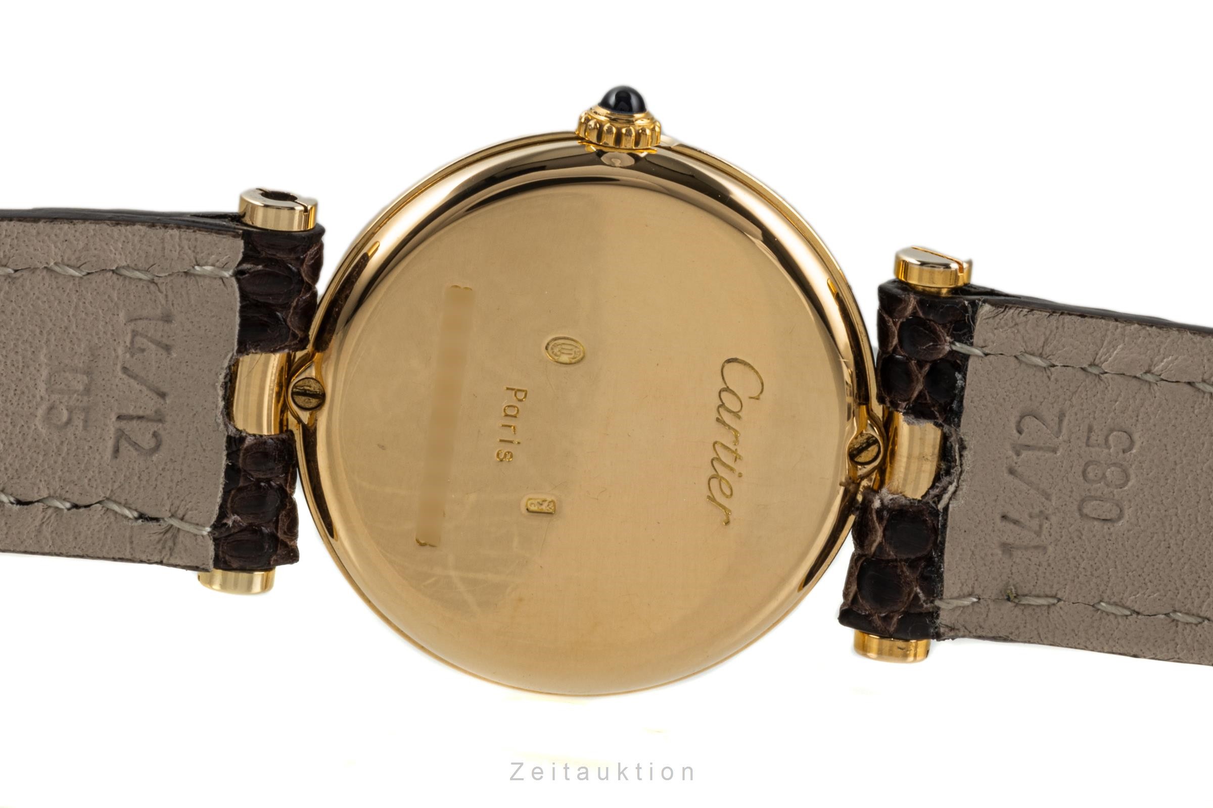 Cartier Vendome 18 ct gold quartz Kal. 81 Ref. 81002  | Zeitauktion