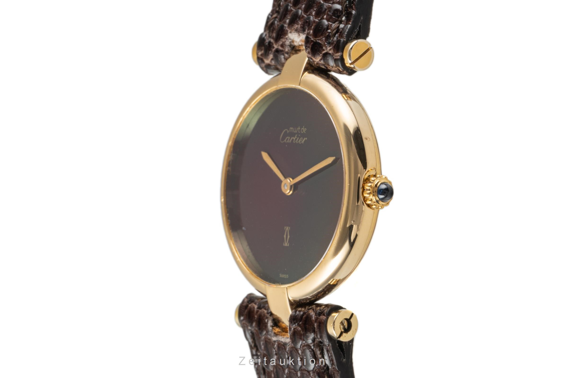Cartier Vendome 18 ct gold quartz Kal. 81 Ref. 81002  | Zeitauktion