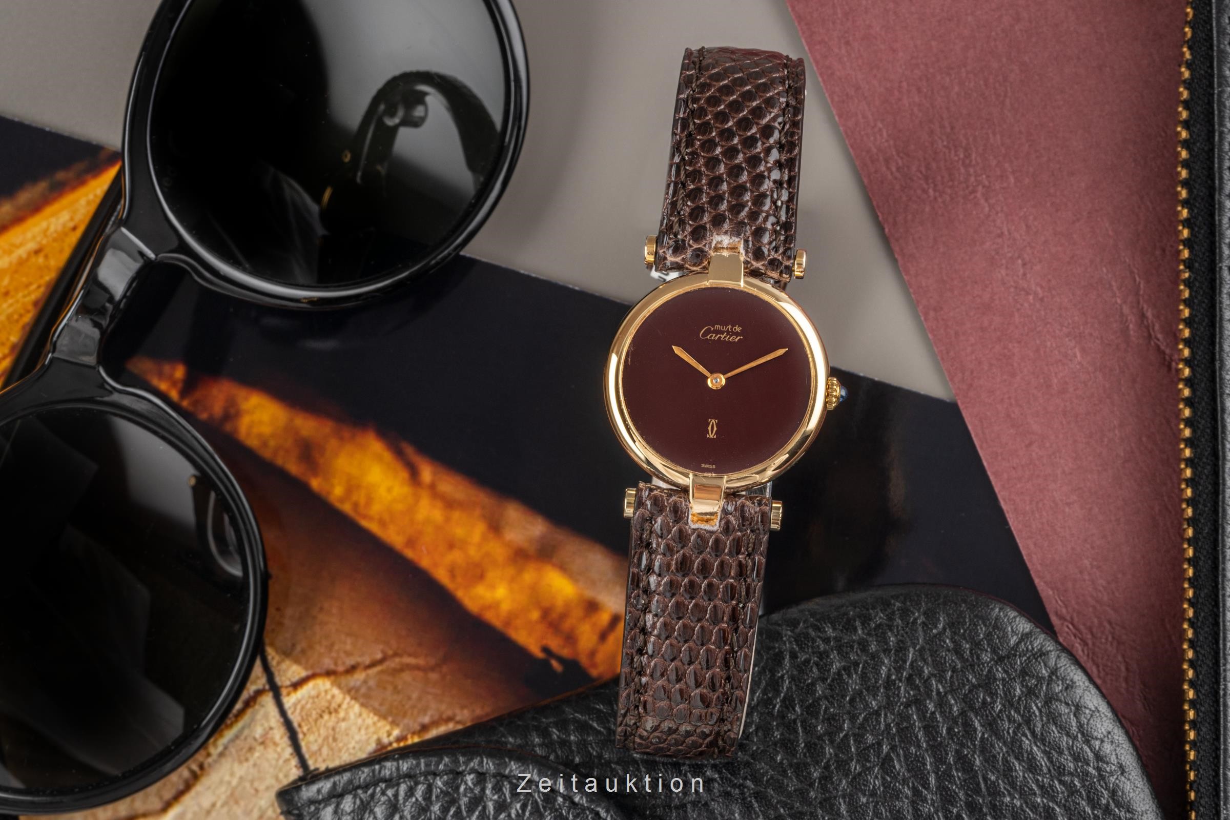 Cartier Vendome 18 ct gold quartz Kal. 81 Ref. 81002  | Zeitauktion