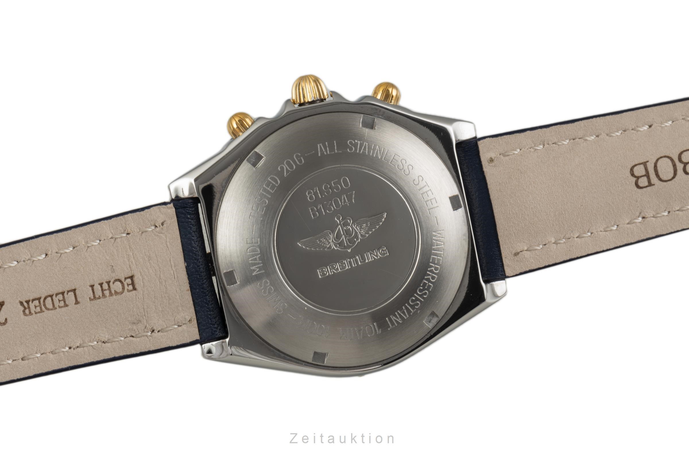 Breitling Chronomat Chronograph Stahl / vergoldet Automatik Kal 