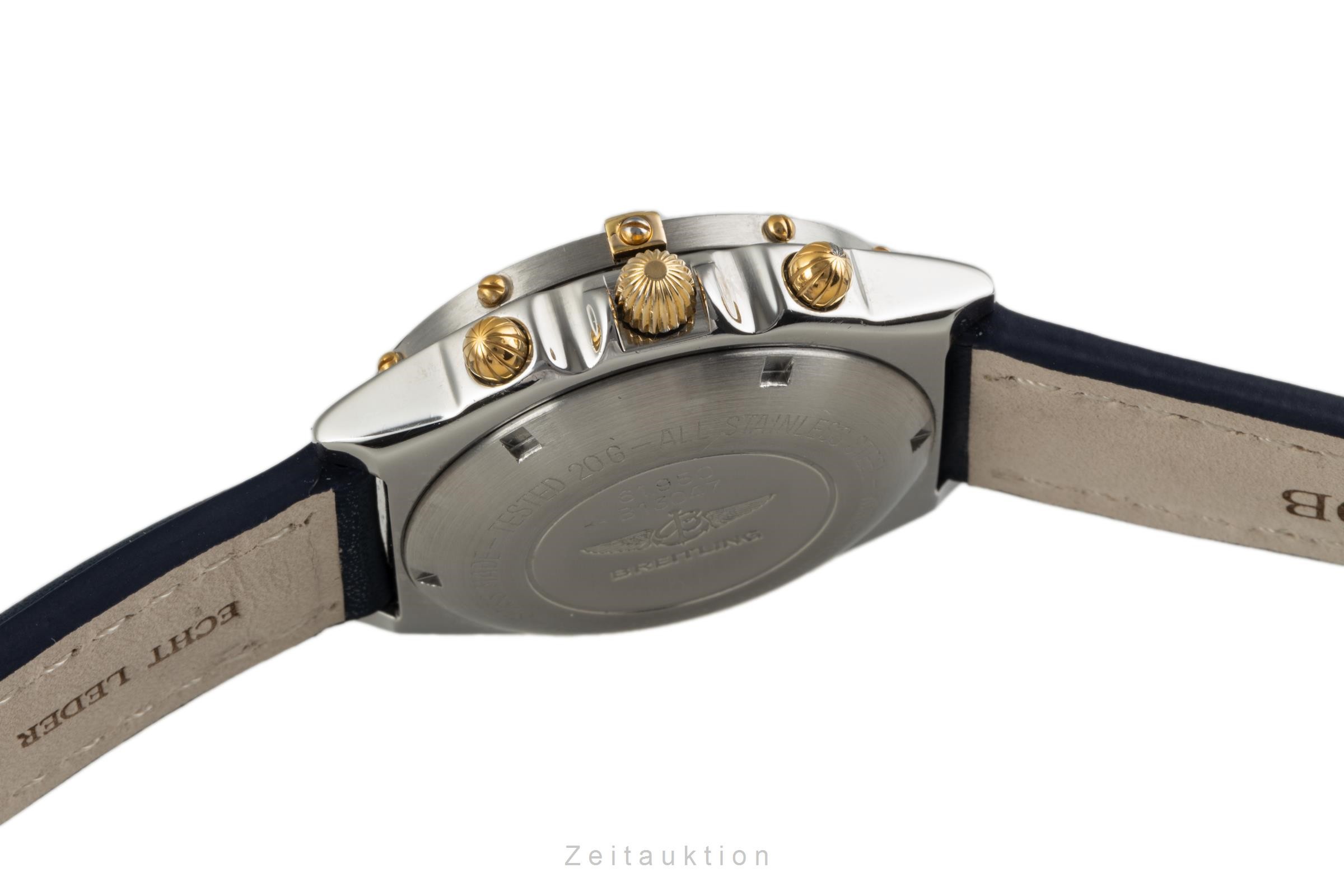 Breitling Chronomat Chronograph Stahl / vergoldet Automatik Kal 