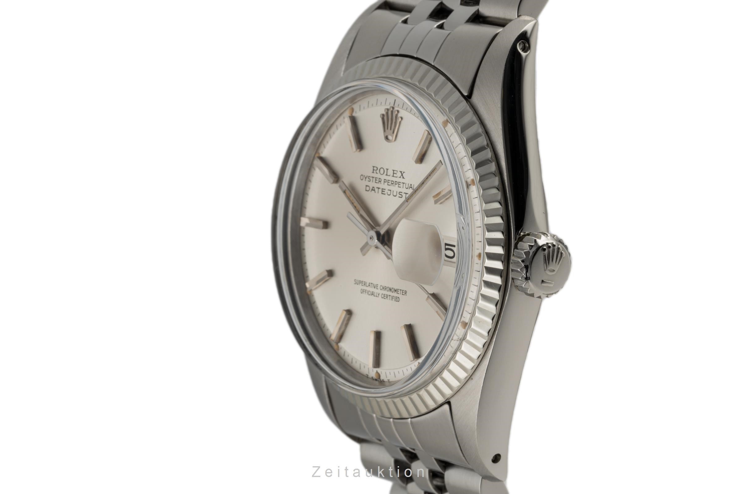 Rolex Datejust Stahl / Weissgold Automatik Kal. 1570 Ref. 1601  | Zeitauktion