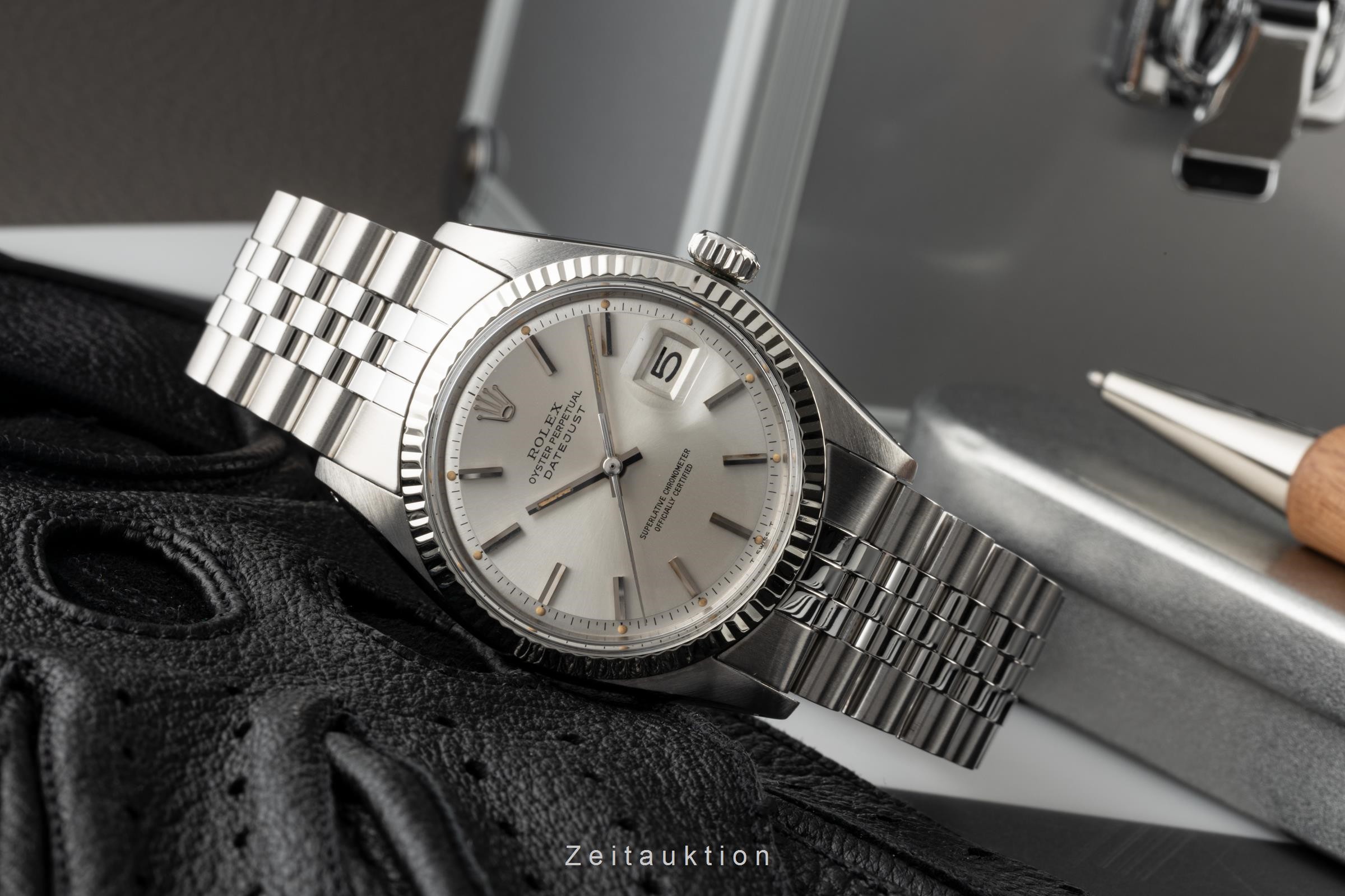 Rolex Datejust Stahl / Weissgold Automatik Kal. 1570 Ref. 1601  | Zeitauktion