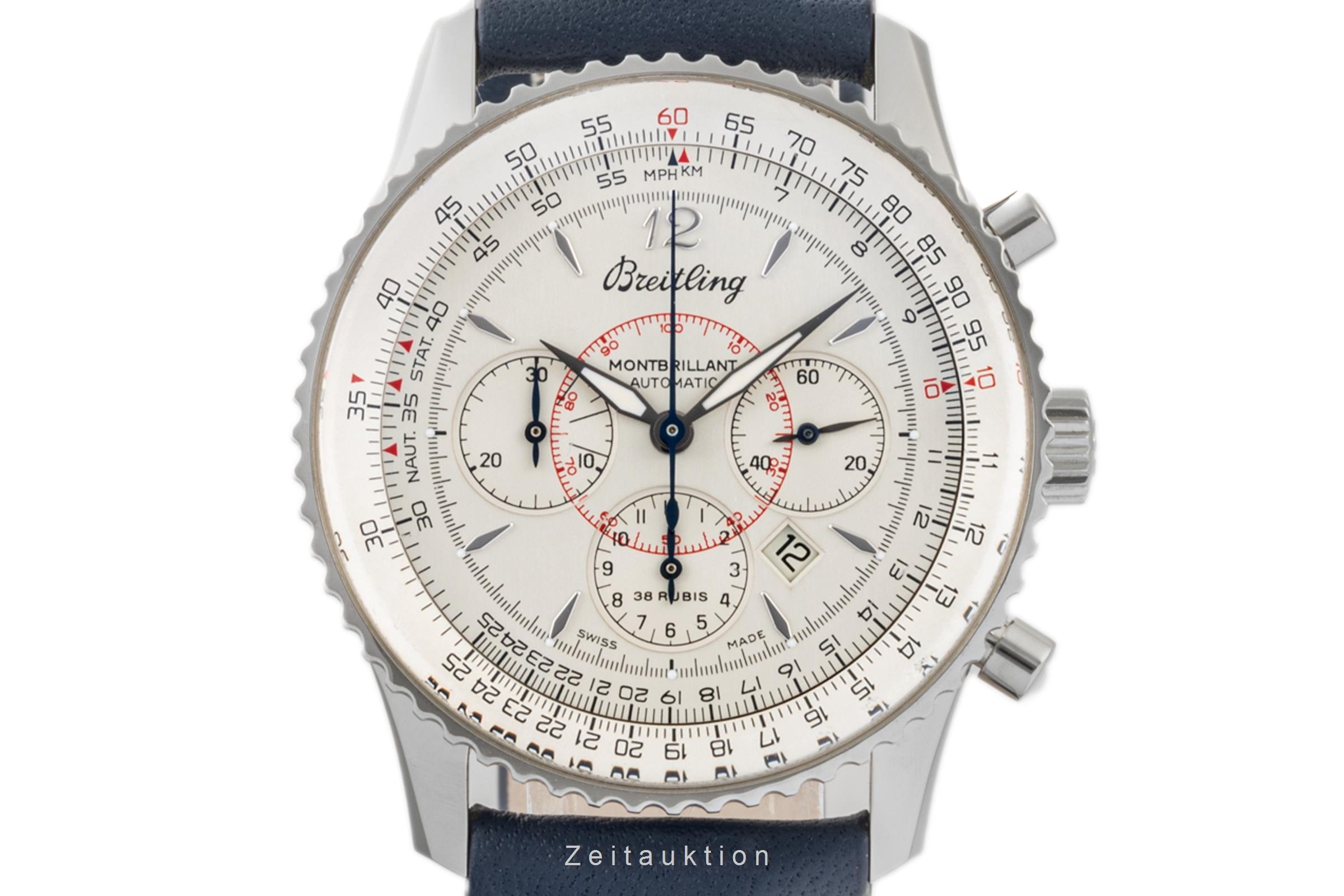 Breitling Montbrillant chronograph steel automatic Kal. B41 Ref. A41330  | Zeitauktion