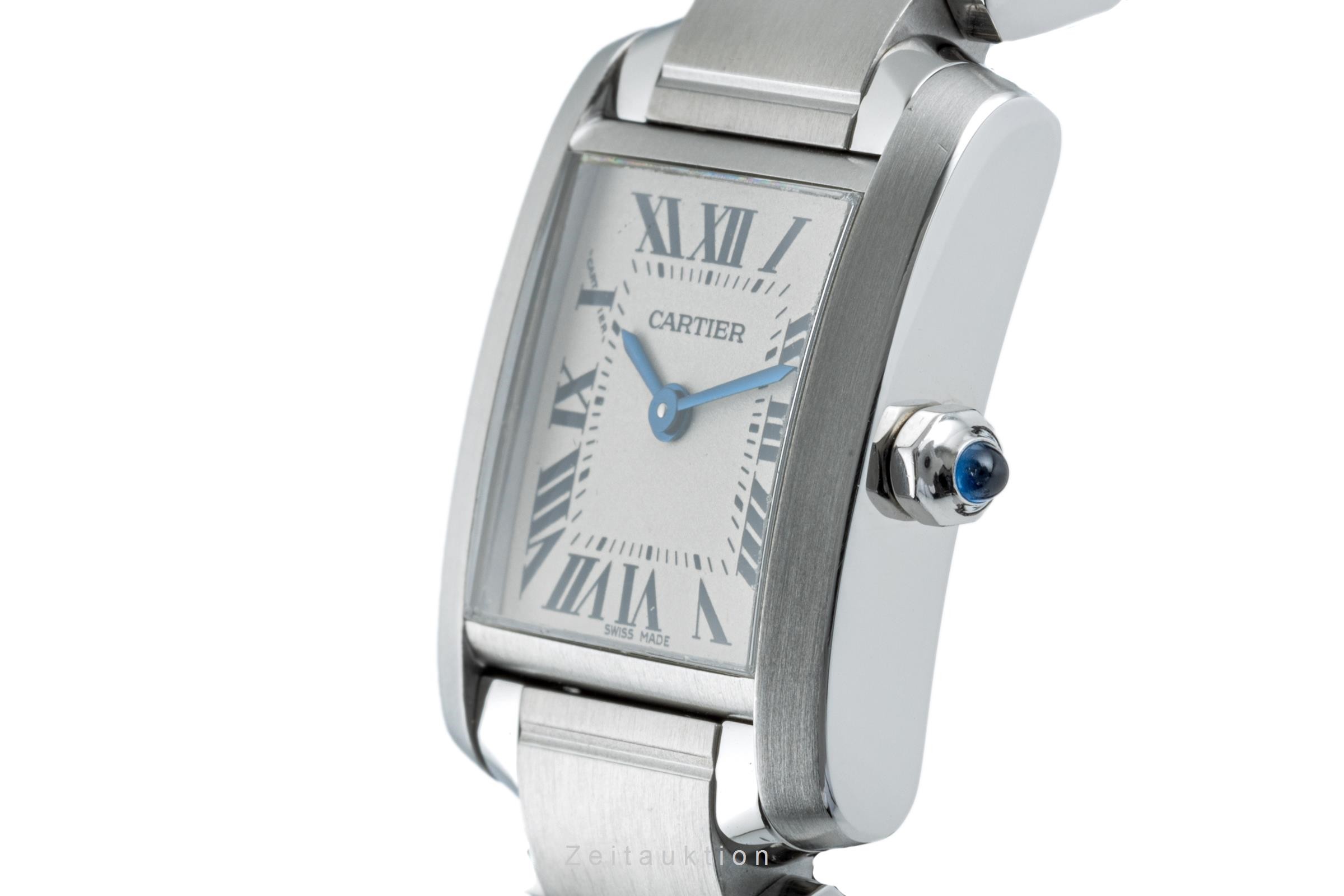 Cartier Tank Francaise steel quartz Kal. 057 Ref. 2384, W51008Q3  | Zeitauktion