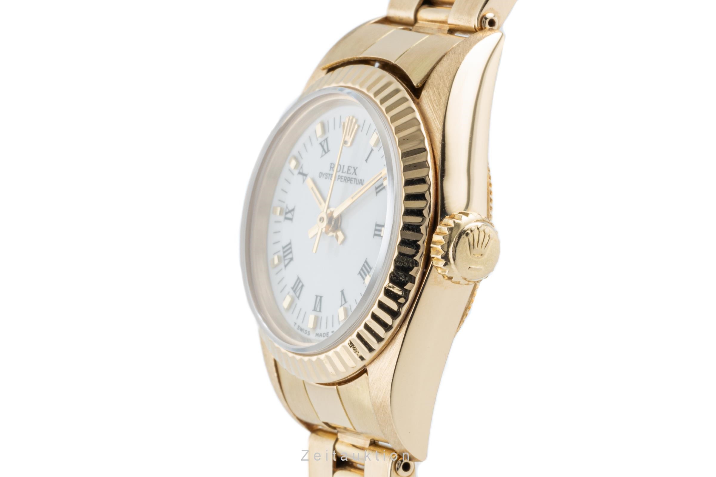 Rolex Oyster Perpetual oro 18 ct automatismo Kal. 2130 Ref. 67198  | Zeitauktion