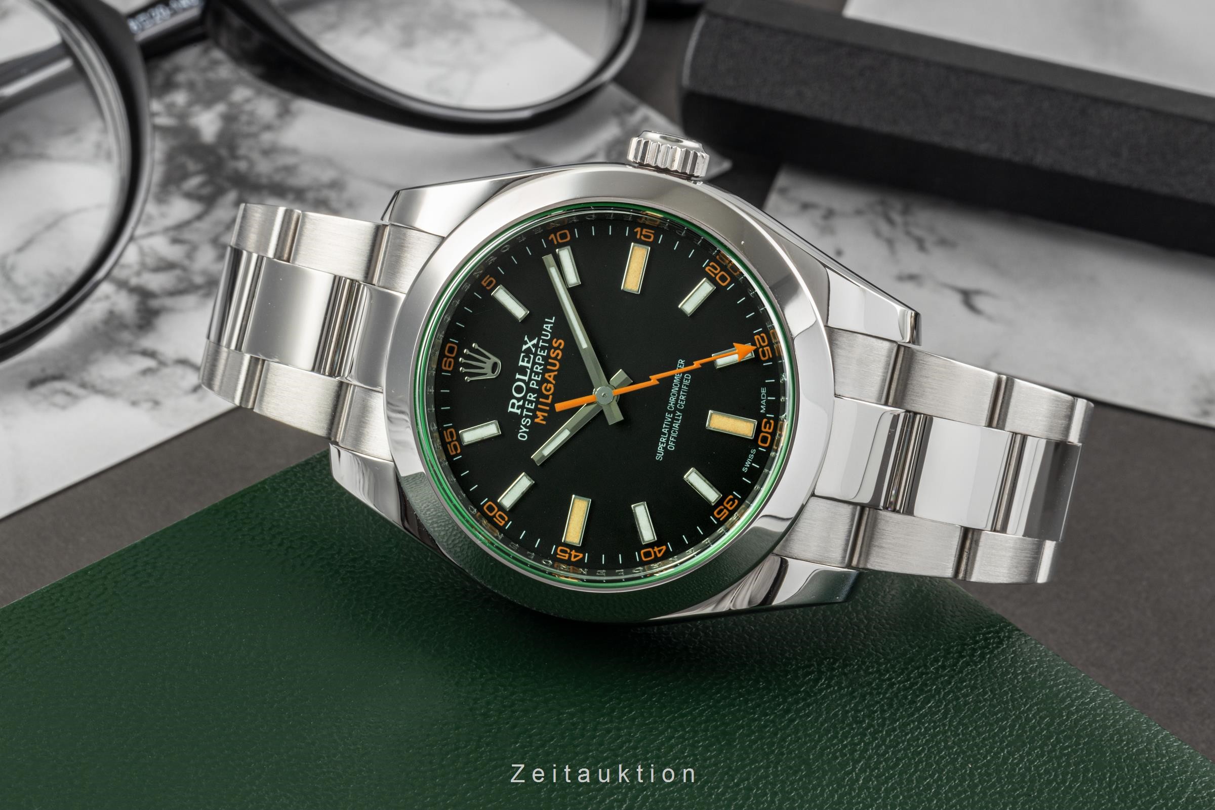 Rolex Milgauss steel automatic Kal. 3131 Ref. 116400GV  | Zeitauktion
